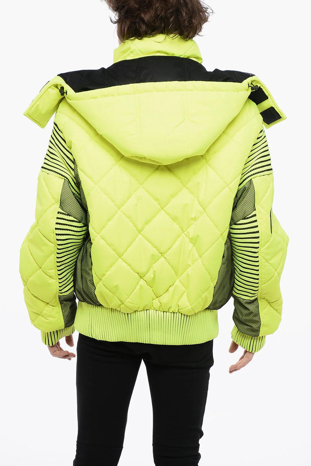 Balmain og1mm0326 Removable Hood Padded Jacket in Yellow Size US S / EU 44-46 / 1 - 2 Thumbnail