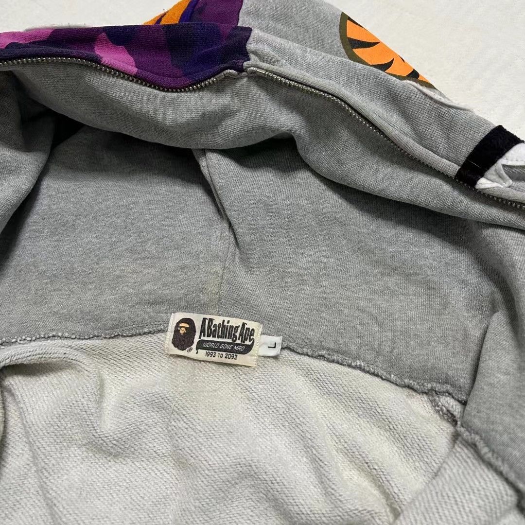 Bape COLOR CAMO SHARK FULL ZIP HOODIE Size US L / EU 52-54 / 3 - 5 Thumbnail