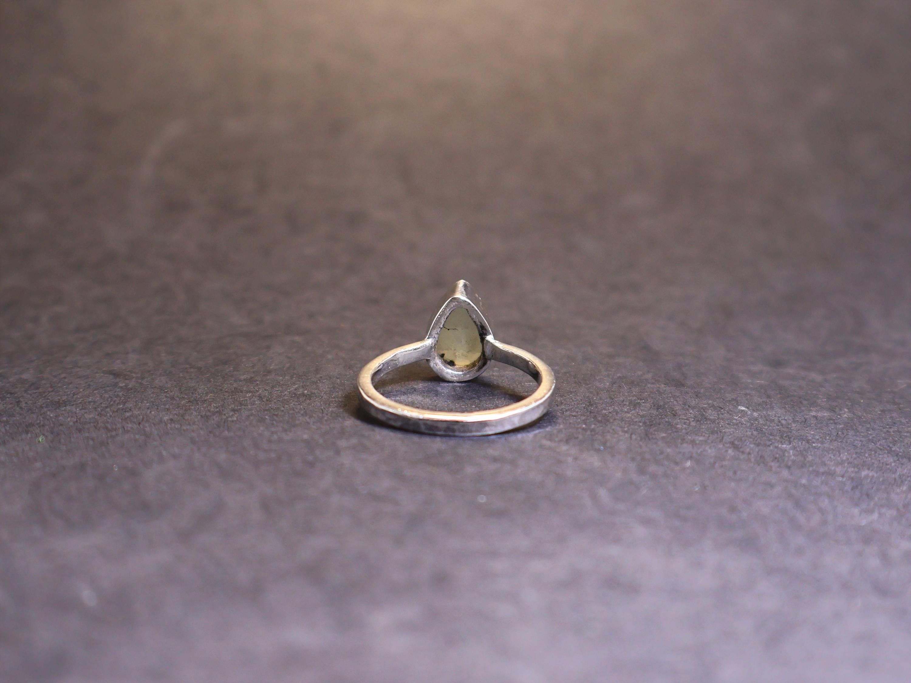 Handmade Aqua Chalcedony ring, Sterling silver ring, Handmade Ring, Size ONE SIZE - 4 Thumbnail