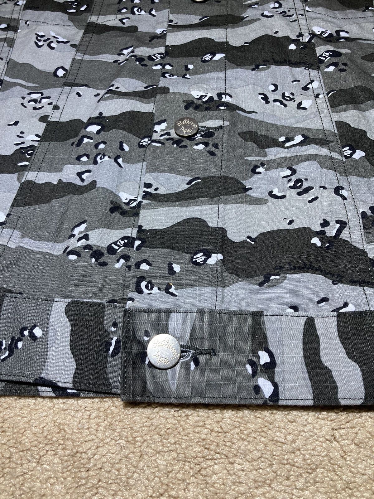 Bape 2018 Bape Gray Ape Face Camo Jacket Logo Denim Black Loose Size US M / EU 48-50 / 2 - 5 Thumbnail