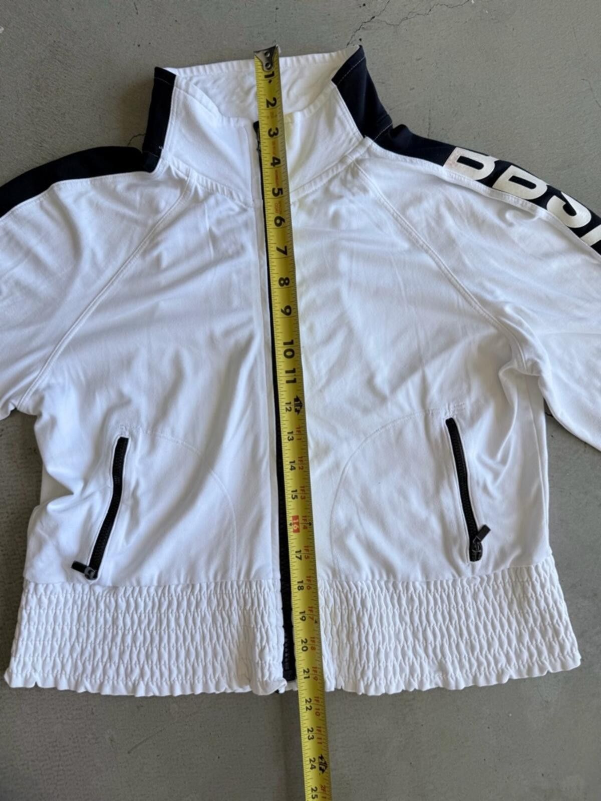 United Colors Of Benetton bebe Sport / Zip Track Jacket / White Black Size L / US 10 / IT 46 - 4 Thumbnail