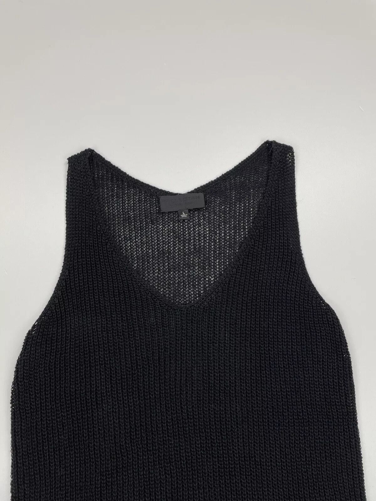 Nili Lotan Nili Lotan Knit Vest Top Womens Black Size L Size L / US 10 / IT 46 - 8 Thumbnail