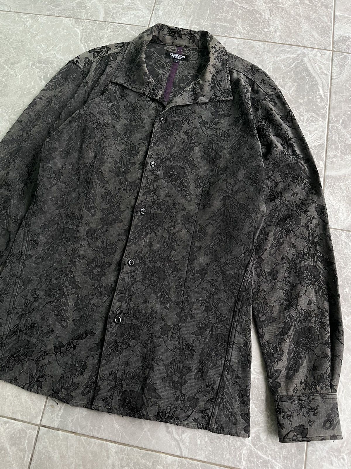 Tornado Mart Tornado Mart Floral Embroidered Shirt Size US M / EU 48-50 / 2 - 3 Thumbnail