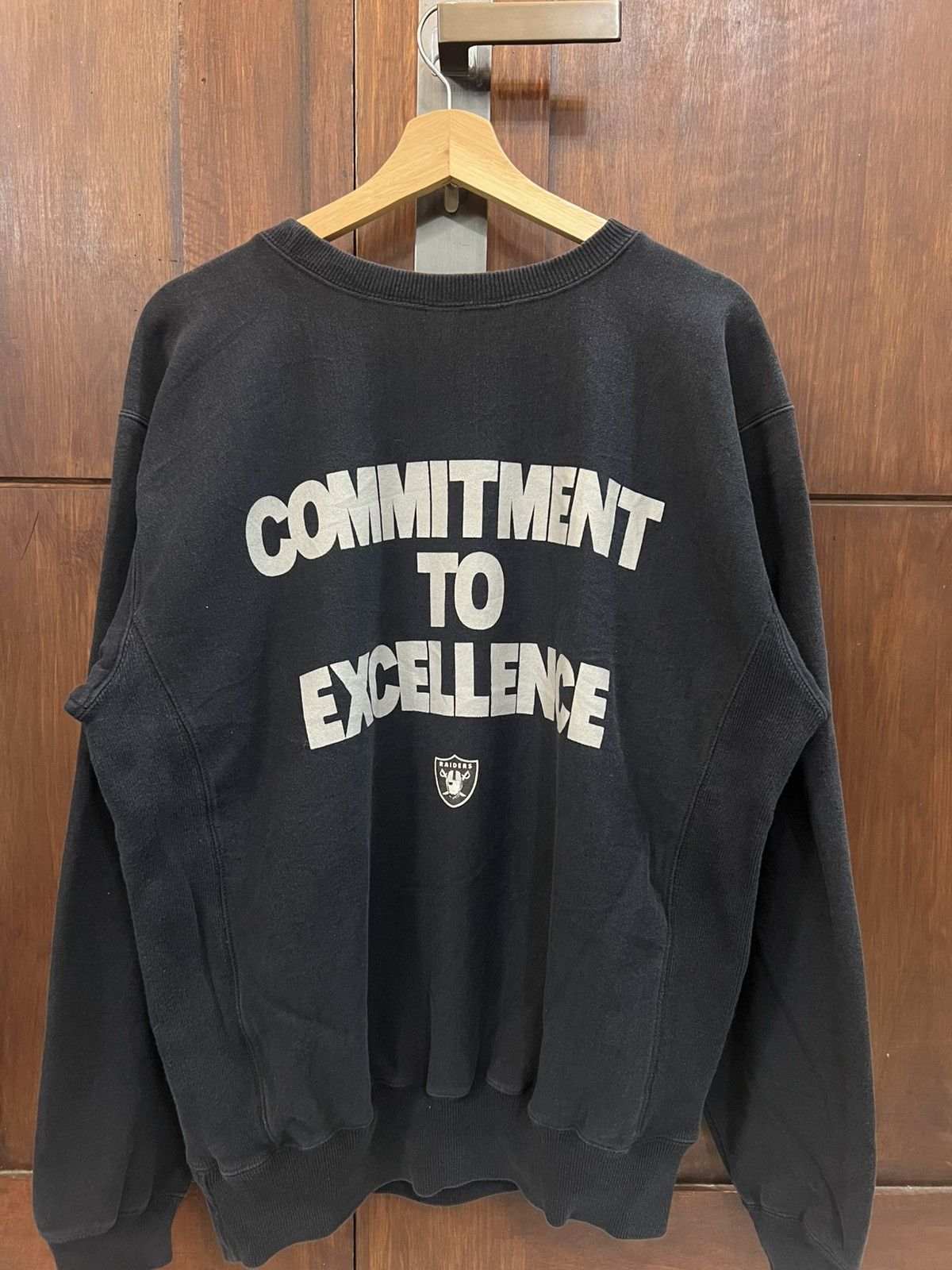 NFL × Vintage Vintage Oakland RAIDERS Sweatshirt Size US L / EU 52-54 / 3 - 1 Thumbnail