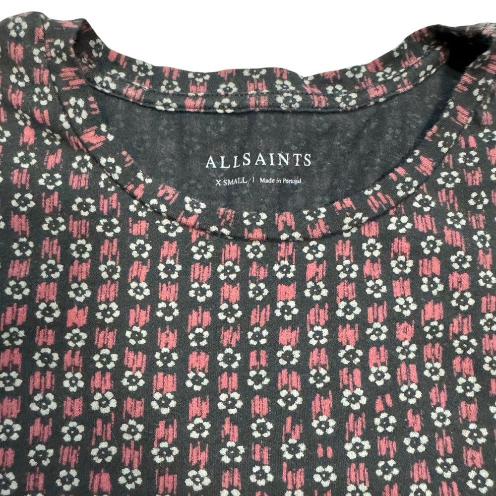 Allsaints All Saints Cotton Hanga SS Crew T-Shirt Size XS Made In Por Size US XS / EU 42 / 0 - 7 Thumbnail