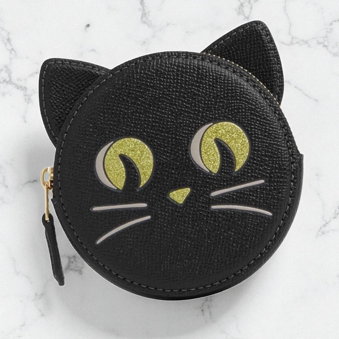 Coach Coach Coin Case With Halloween Cat in Black Leather CW464 Size ONE SIZE - 1 Thumbnail