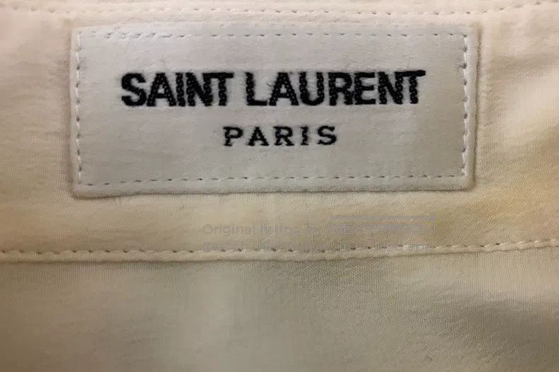 Saint Laurent Paris Saint Laurent Paris White Basic Mulberry Silk Shirt Size US S / EU 44-46 / 1 - 3 Thumbnail