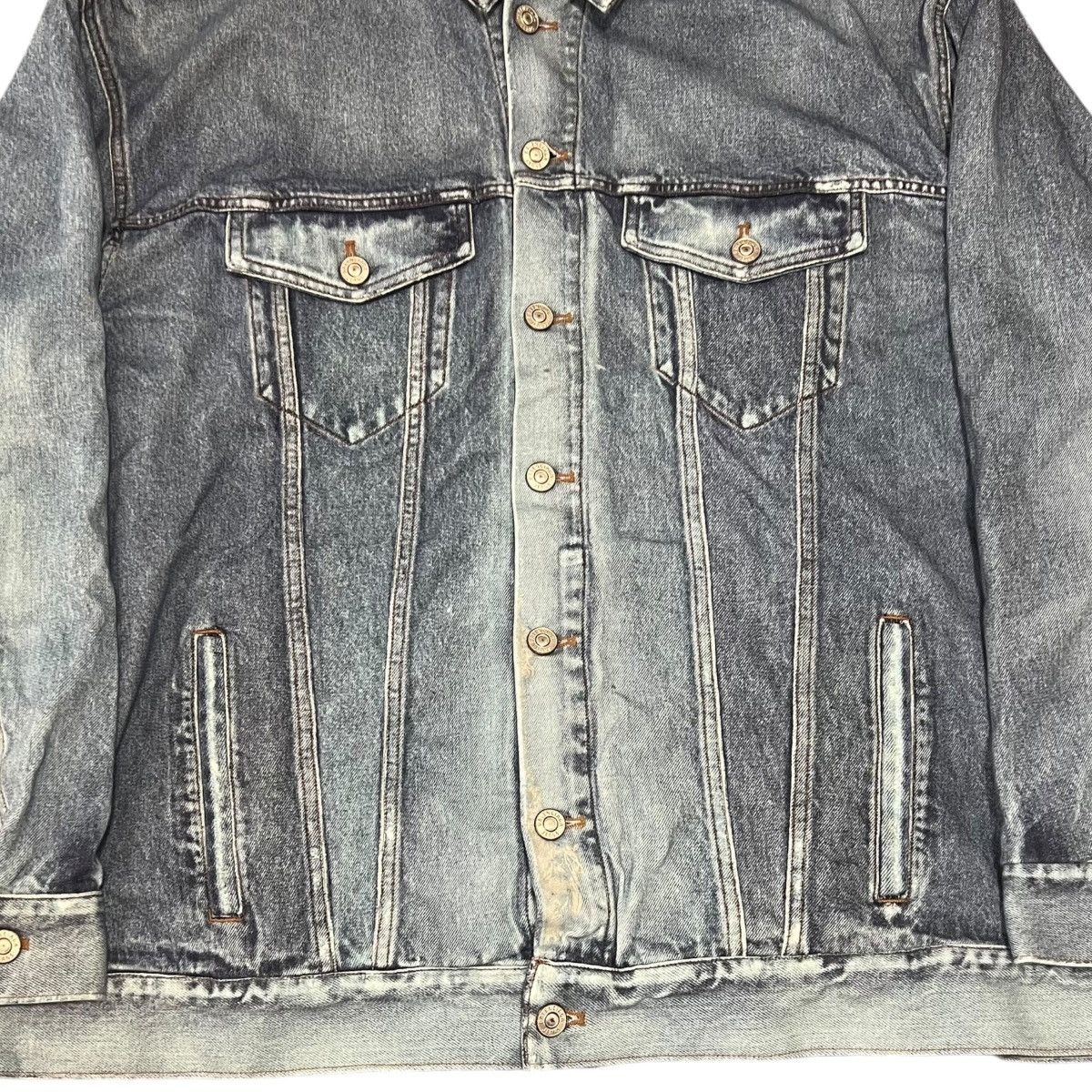Balenciaga BALENCIAGA 2022AW Trompe-l’œil Heavy Cotton Jersey Denim Set Size US XS / EU 42 / 0 - 6 Thumbnail