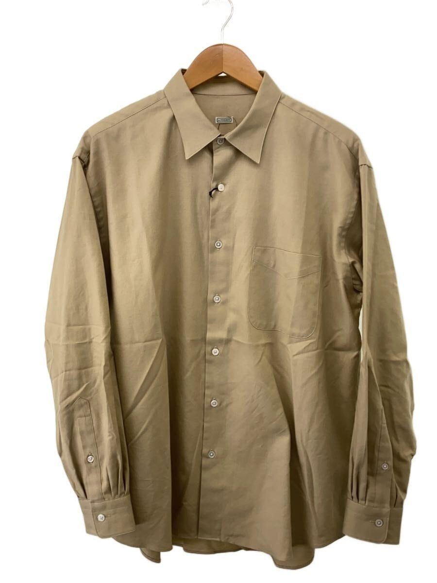 A.PRESSE Beige Cotton Long Sleeve Shirt Size US M / EU 48-50 / 2 - 1 Thumbnail