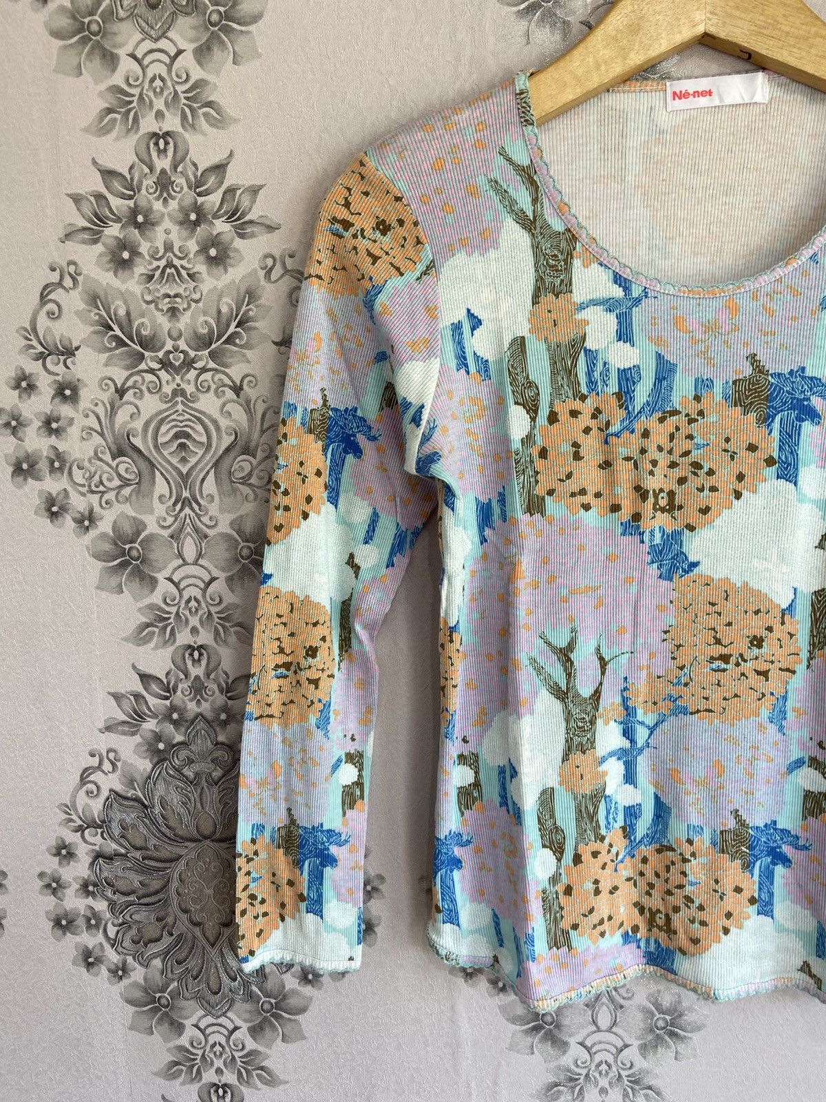 Issey Miyake Ne-Net By Issey Miyake Tree Pattern Long Sleeve Size US M / EU 48-50 / 2 - 4 Thumbnail
