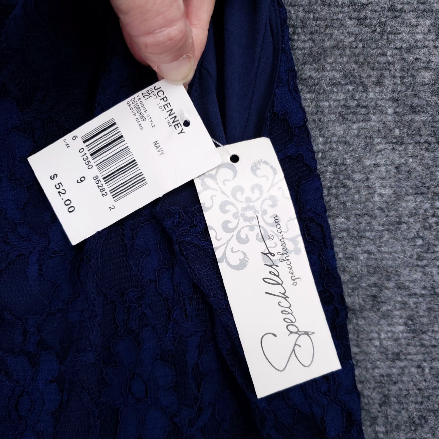 Vintage Speechless Dress Women 9 Juniors Blue Tank Overlay A-Line Fit & Flare Sleeveless Knee Length Zipper Floral Round Neck Casual Party/Cocktail Size M / US 6-8 / IT 42-44 - 6 Thumbnail