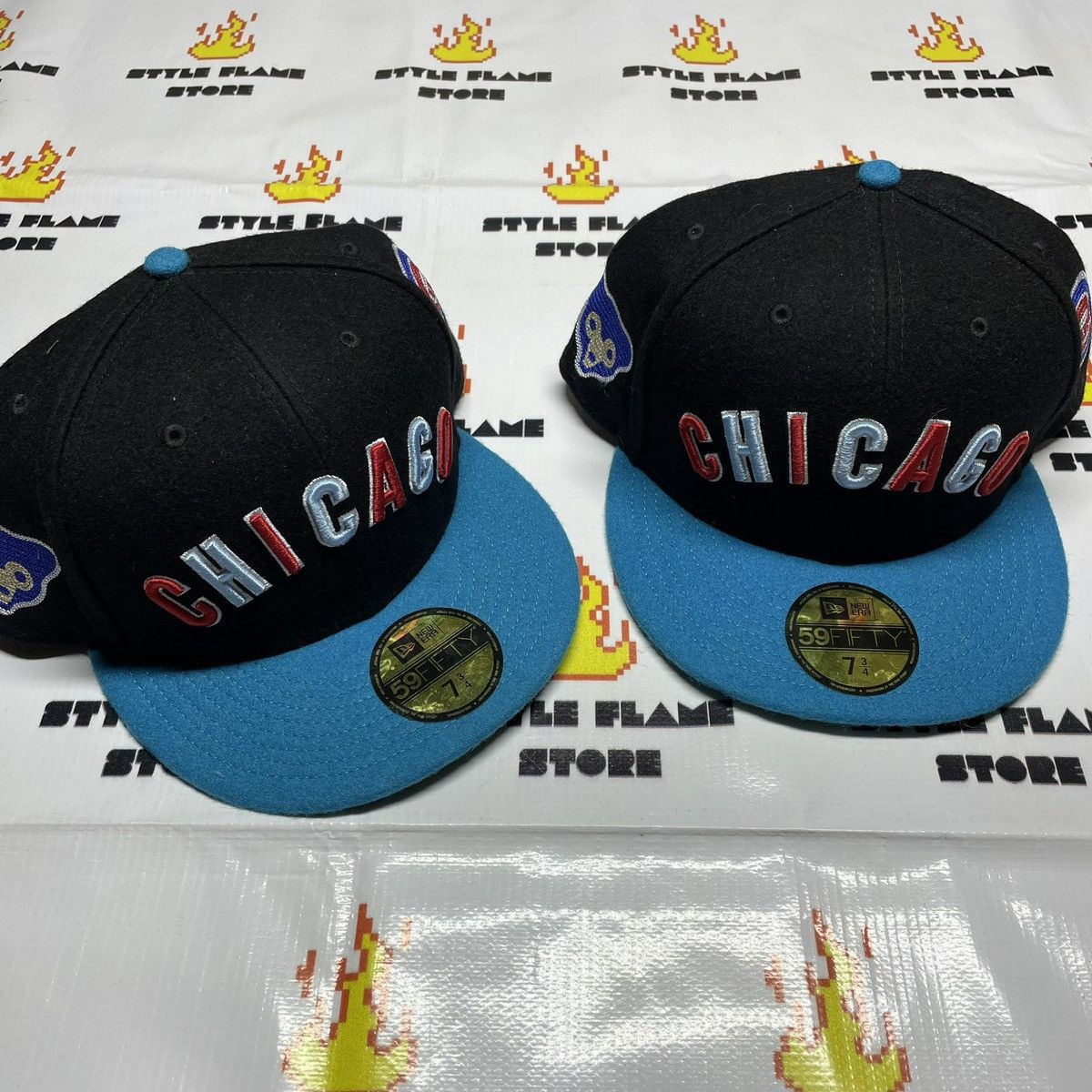 MLB × New Era Chicago Cubs New Era 59Fifty MLB Club CHI-TOWN Cub Face Size ONE SIZE - 1 Thumbnail
