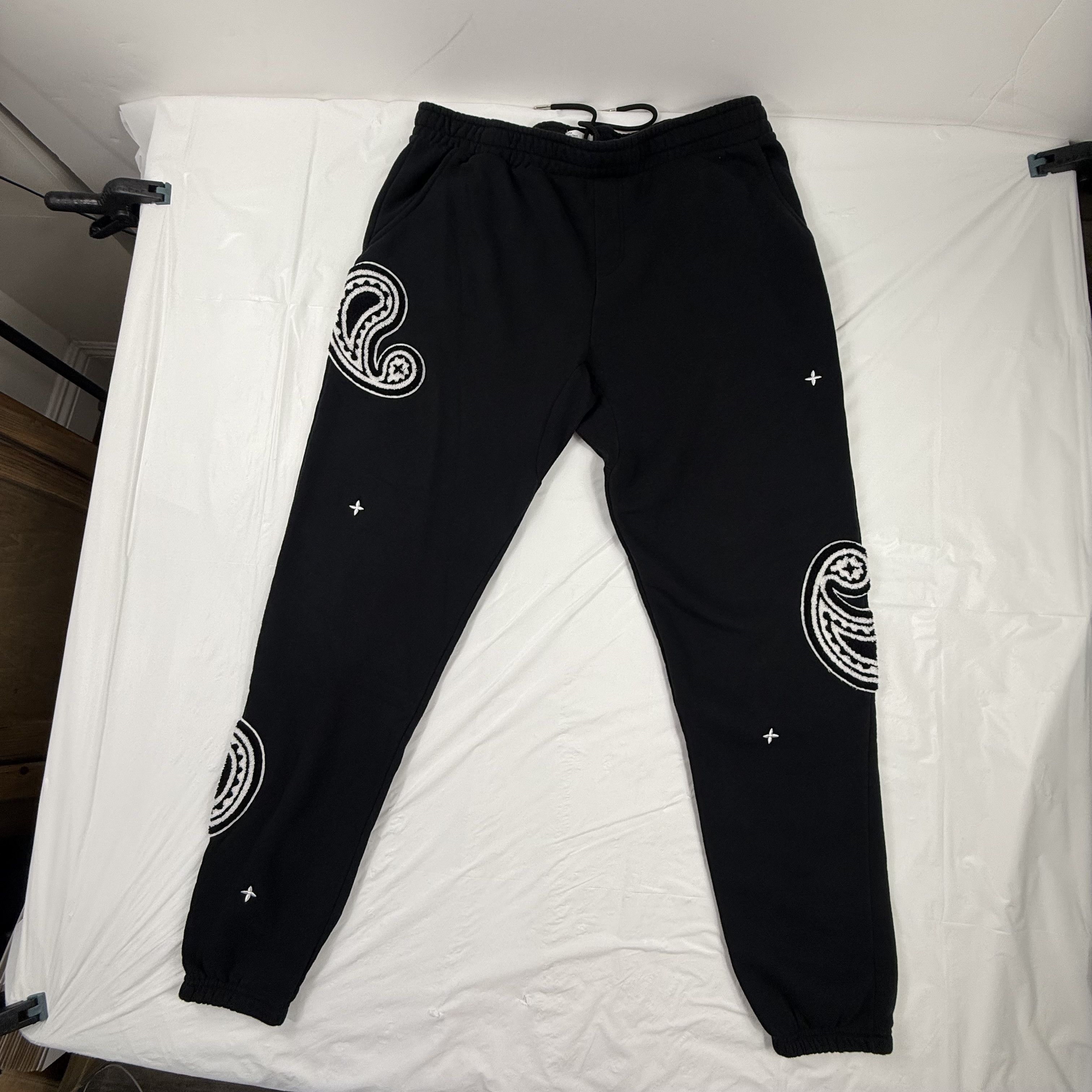 EPTM. EPTM Mens Paisley Chenille Patch Fleece Jogger 2XL-39 Size US 39 - 2 Thumbnail