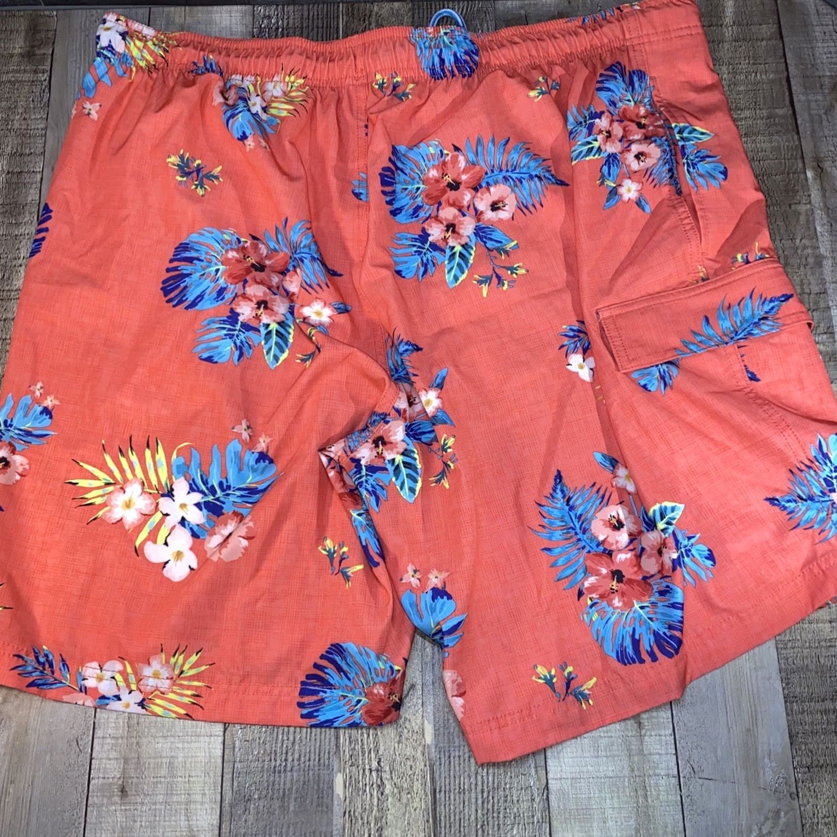 Pinko PINK Men Swim Trunks Floral Blue Pink 46 Big & Tall Beach Pattern Bottom Men Size US 30 / EU 46 - 2 Thumbnail