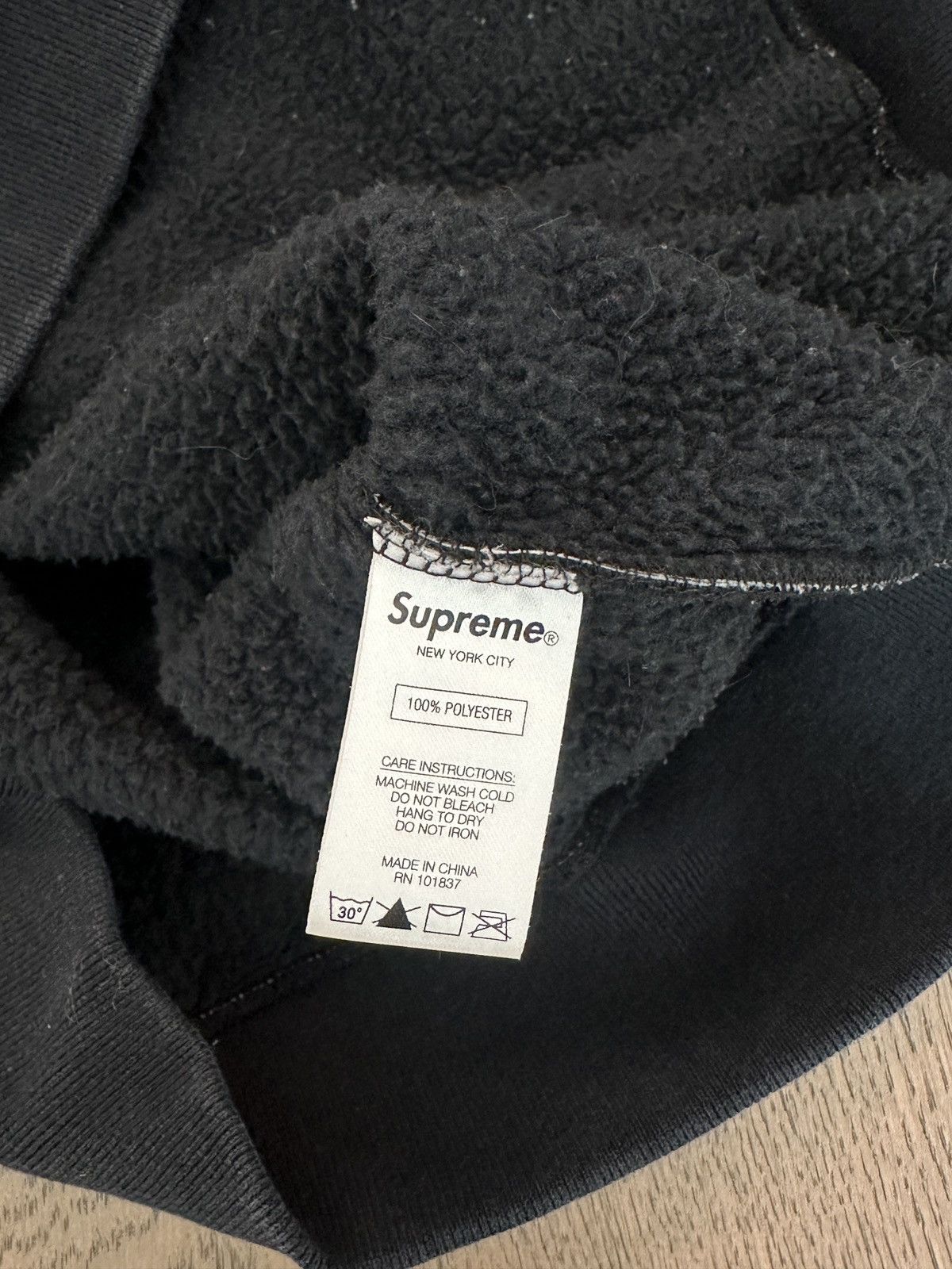 Supreme Supreme Camo Sherpa Zip-Up Hoodie – Black/White Woodland Size US M / EU 48-50 / 2 - 9 Thumbnail