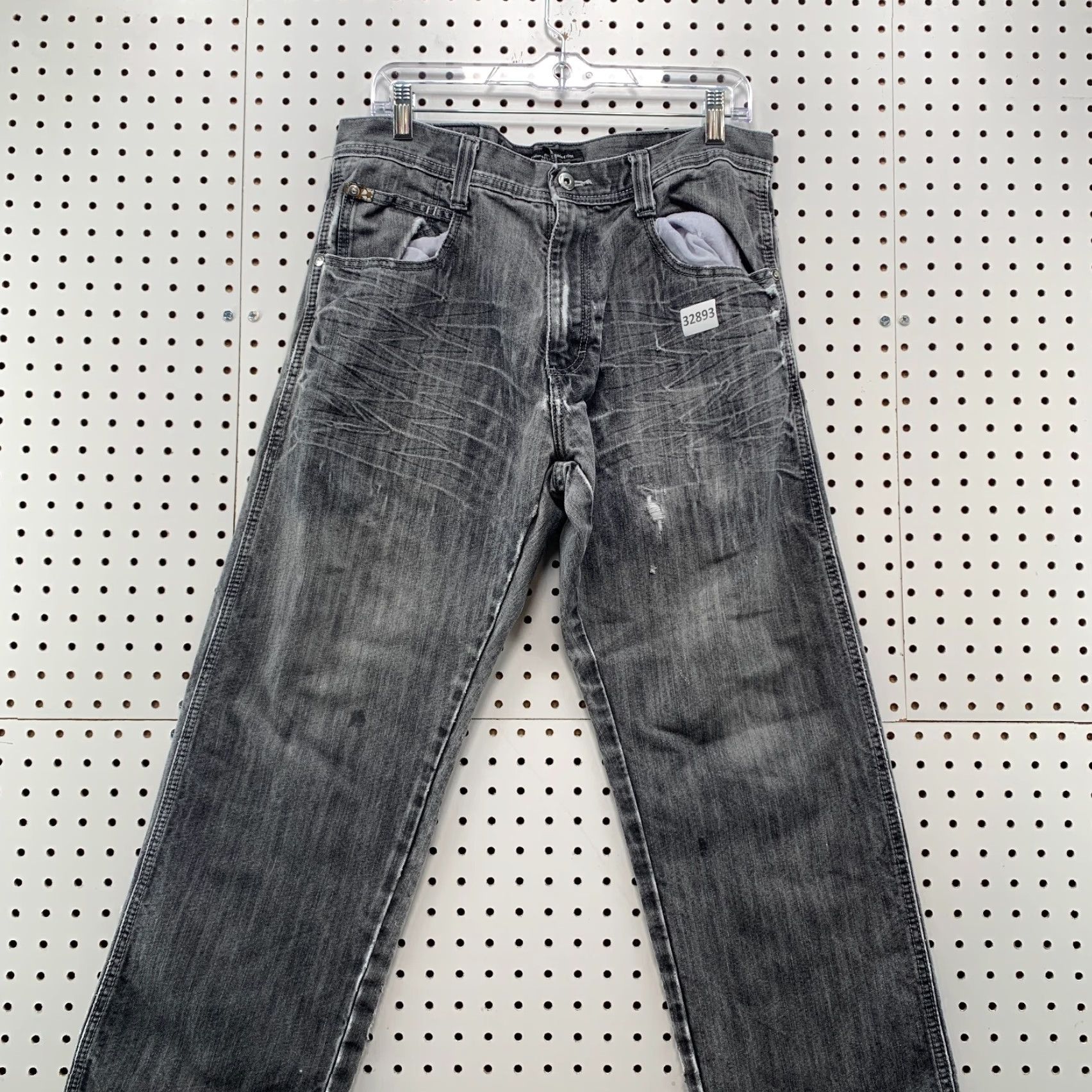 Southpole VINTAGE Southpole Jeans Denim Black 33x28 Mens Hip Hop Straight Y2K Skater Size US 33 - 2 Thumbnail
