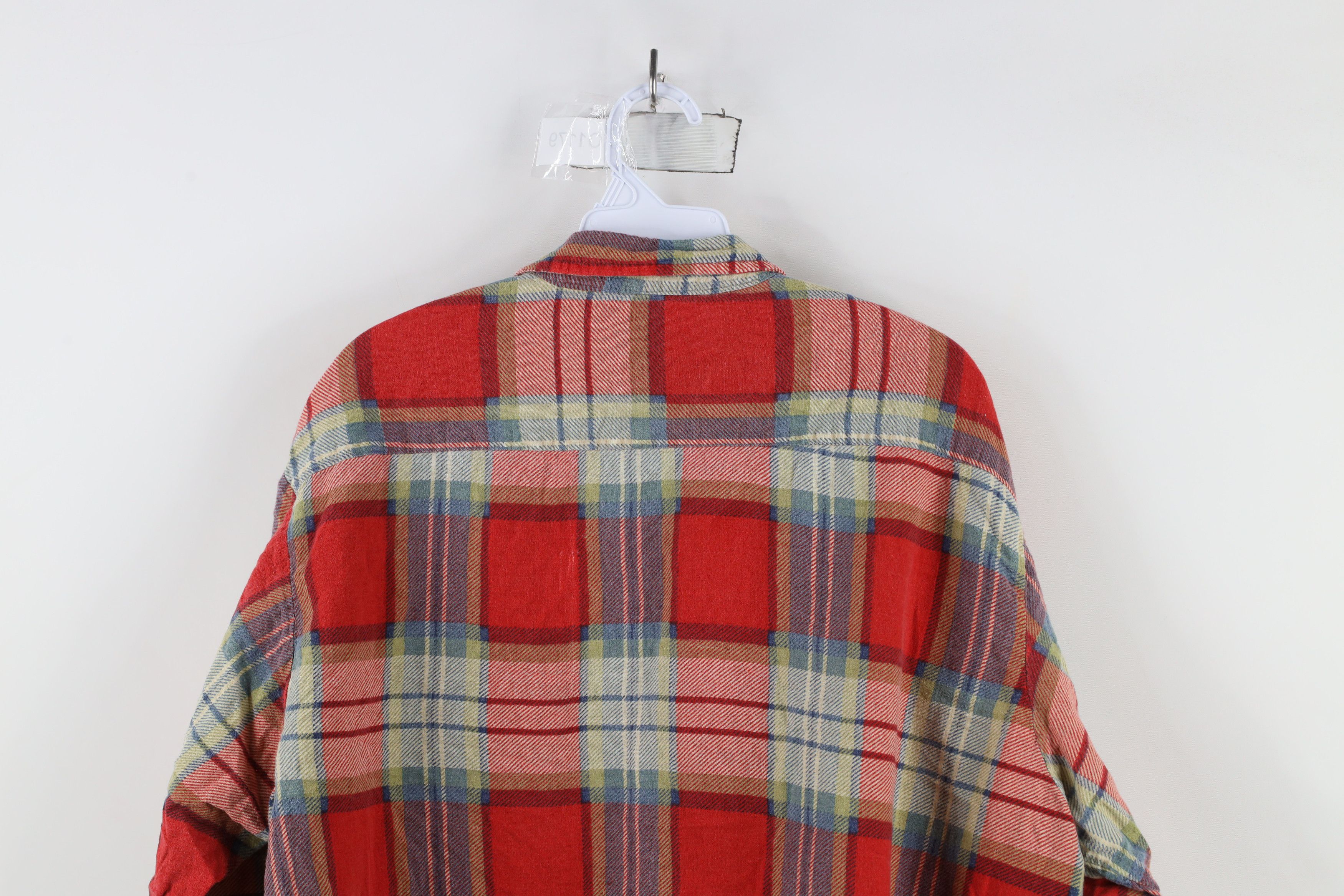 Vintage Vintage 90s Streetwear Flannel Collared Button Shirt Plaid Size US XXL / EU 58 / 5 - 12 Thumbnail