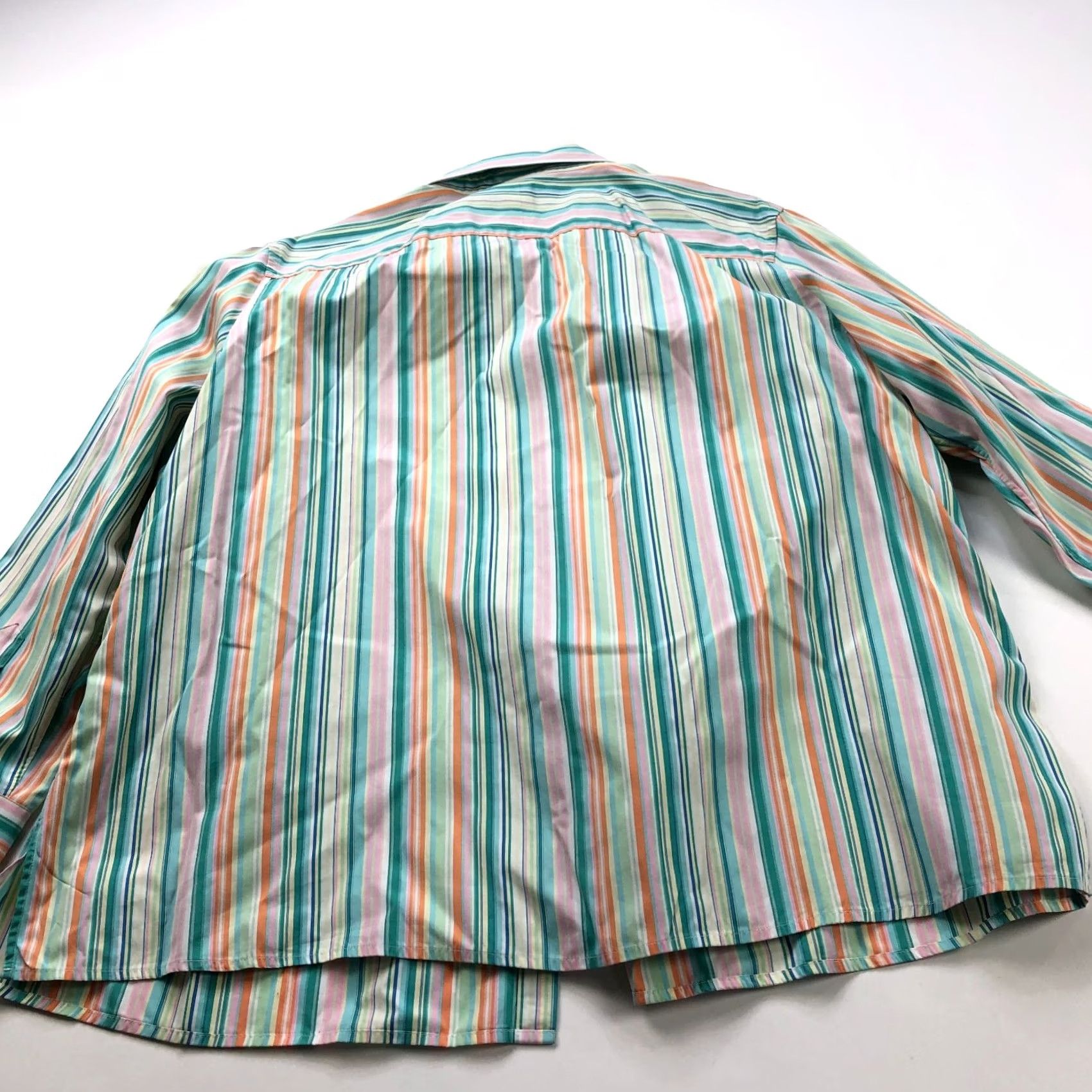 Ralph Lauren Lauren Ralph Lauren Plus Button Up Shirt 2X Multicolor Striped Long Sleeve Shirt Womens Size XXL / US 16-18 / IT 52-54 - 7 Thumbnail