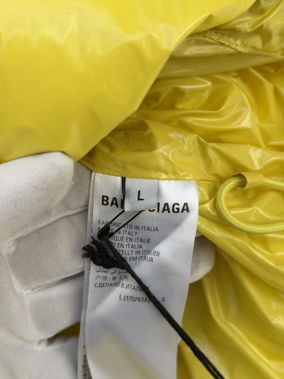 Balenciaga Balenciaga Shrunk Puffer Jacket Yellow Size US L / EU 52-54 / 3 - 9 Thumbnail