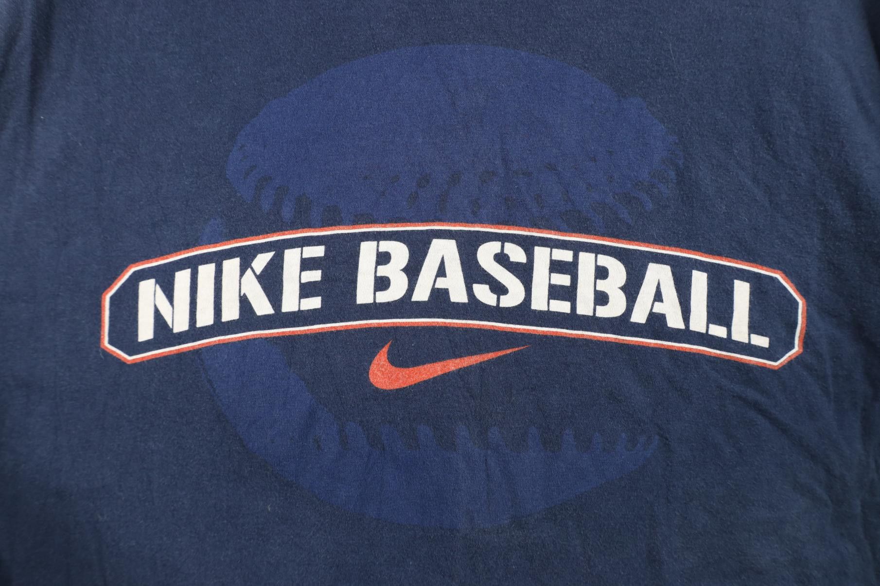 Nike Vintage Y2K Nike Baseball Scott Center Swoosh T-Shirt Blue Size US XL / EU 56 / 4 - 5 Thumbnail