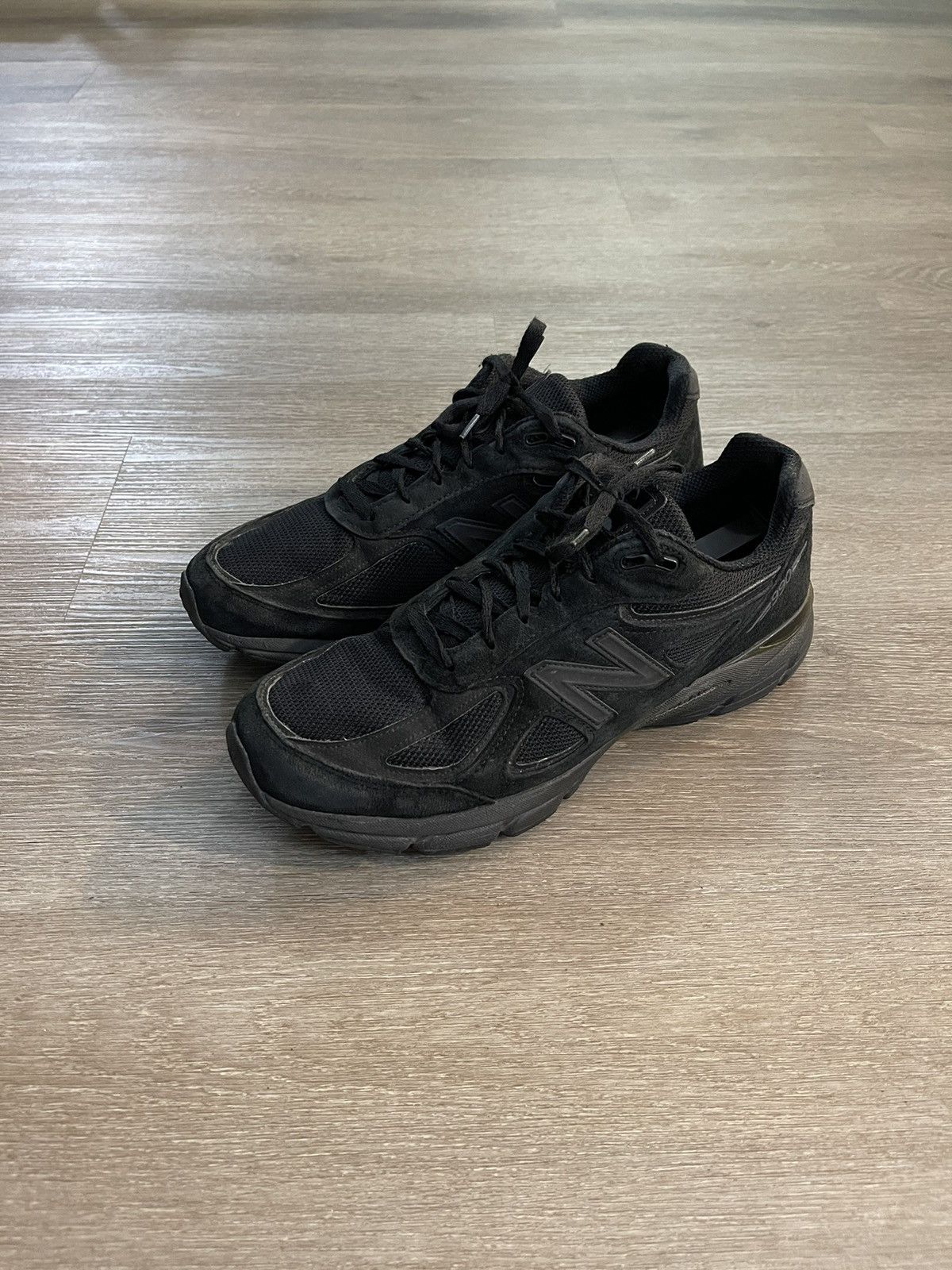 Made In Usa × New Balance New Balance 990V4 Suede Triple Black USA 