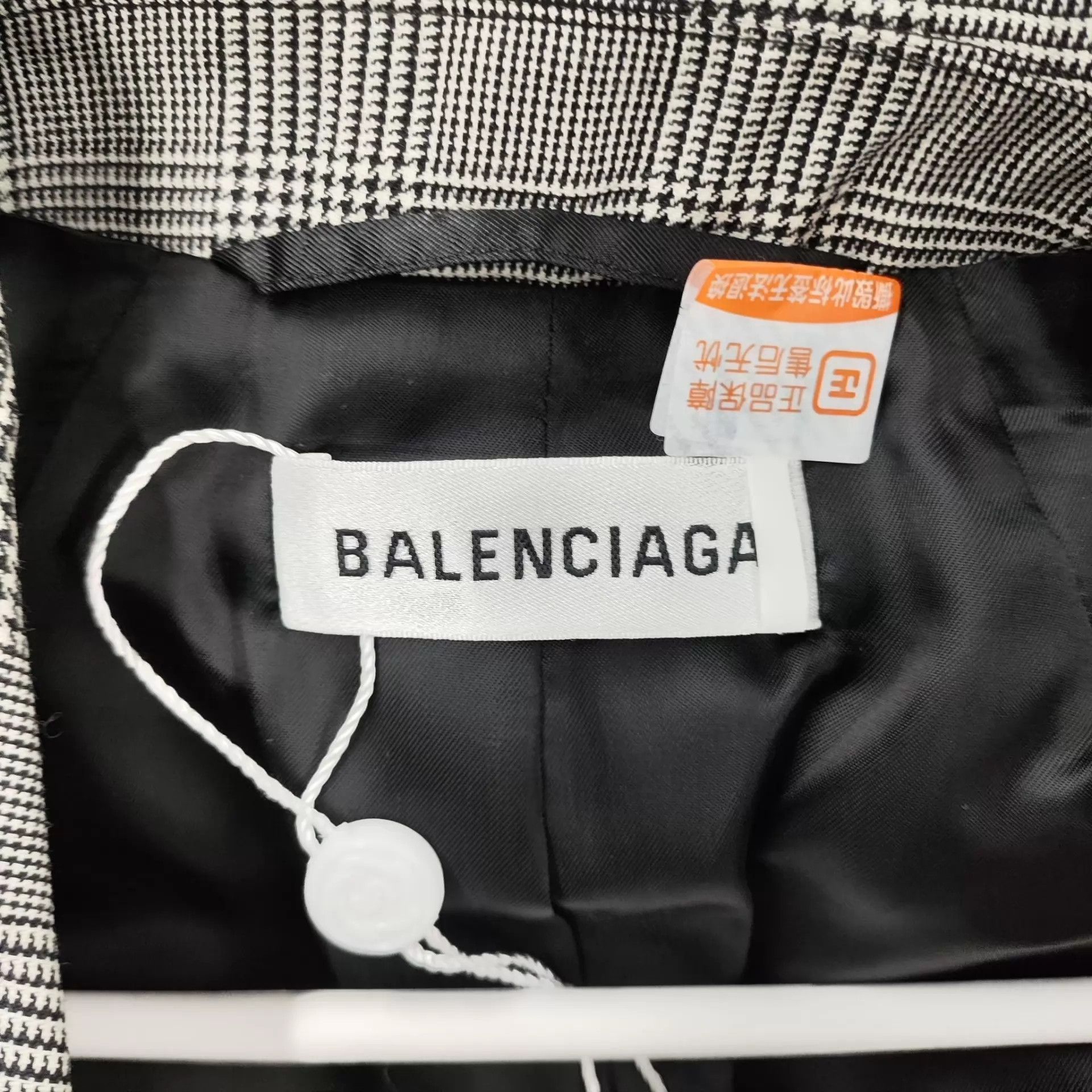 Balenciaga Balenciaga Gray Cotton Check Blazer 36 Size XS / US 0-2 / IT 36-38 - 3 Thumbnail