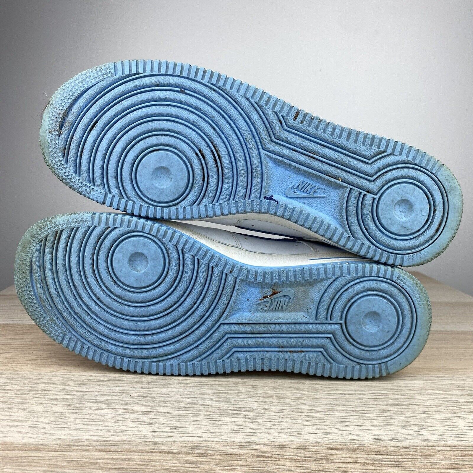 Nike Nike Air Force 1 University Blue Sneakers Size 9 Used Worn Size US 9 / EU 42 - 5 Thumbnail