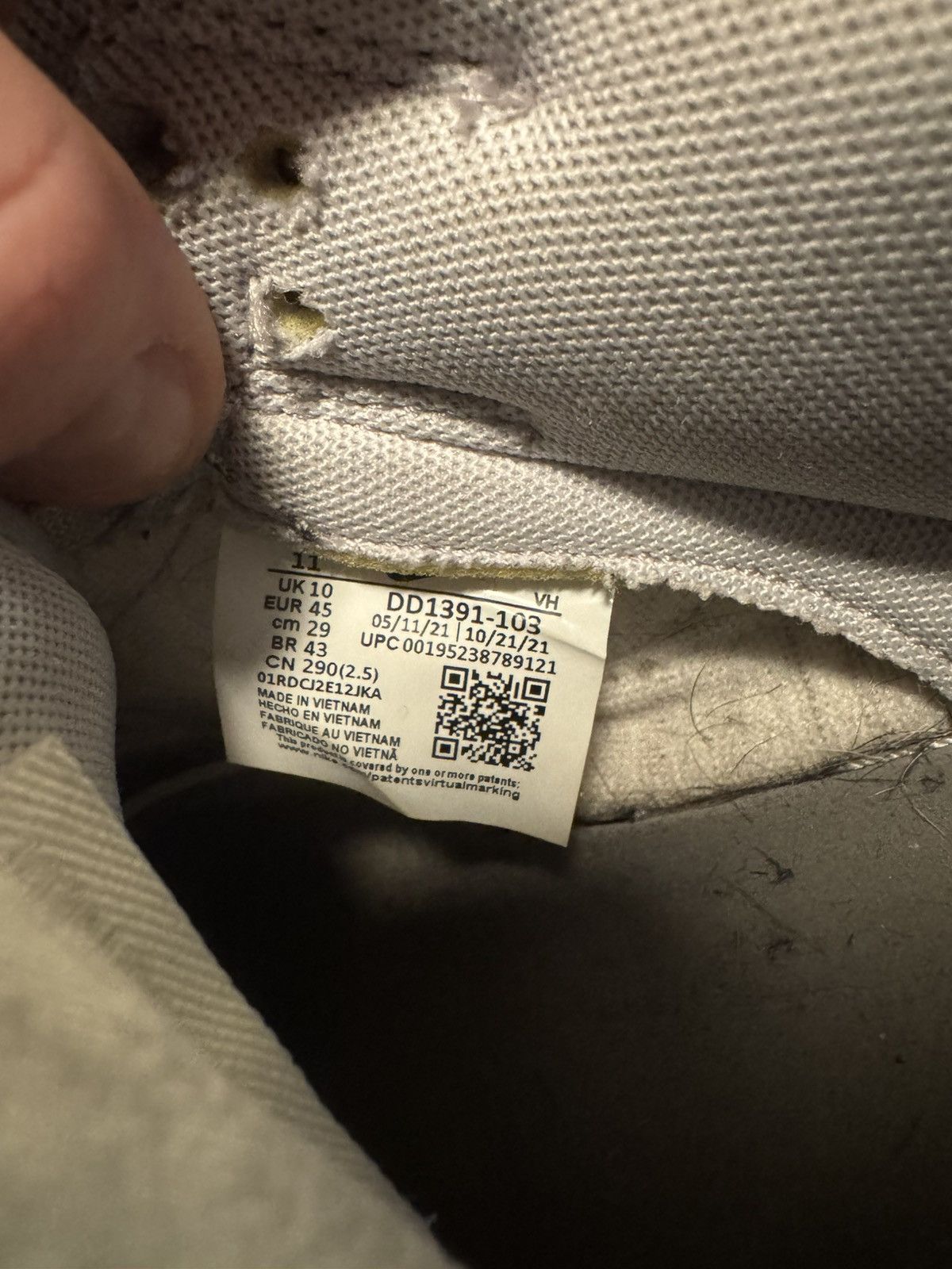 Nike Nike Dunk Grey Fog Size 11 Size US 11 / EU 44 - 6 Thumbnail