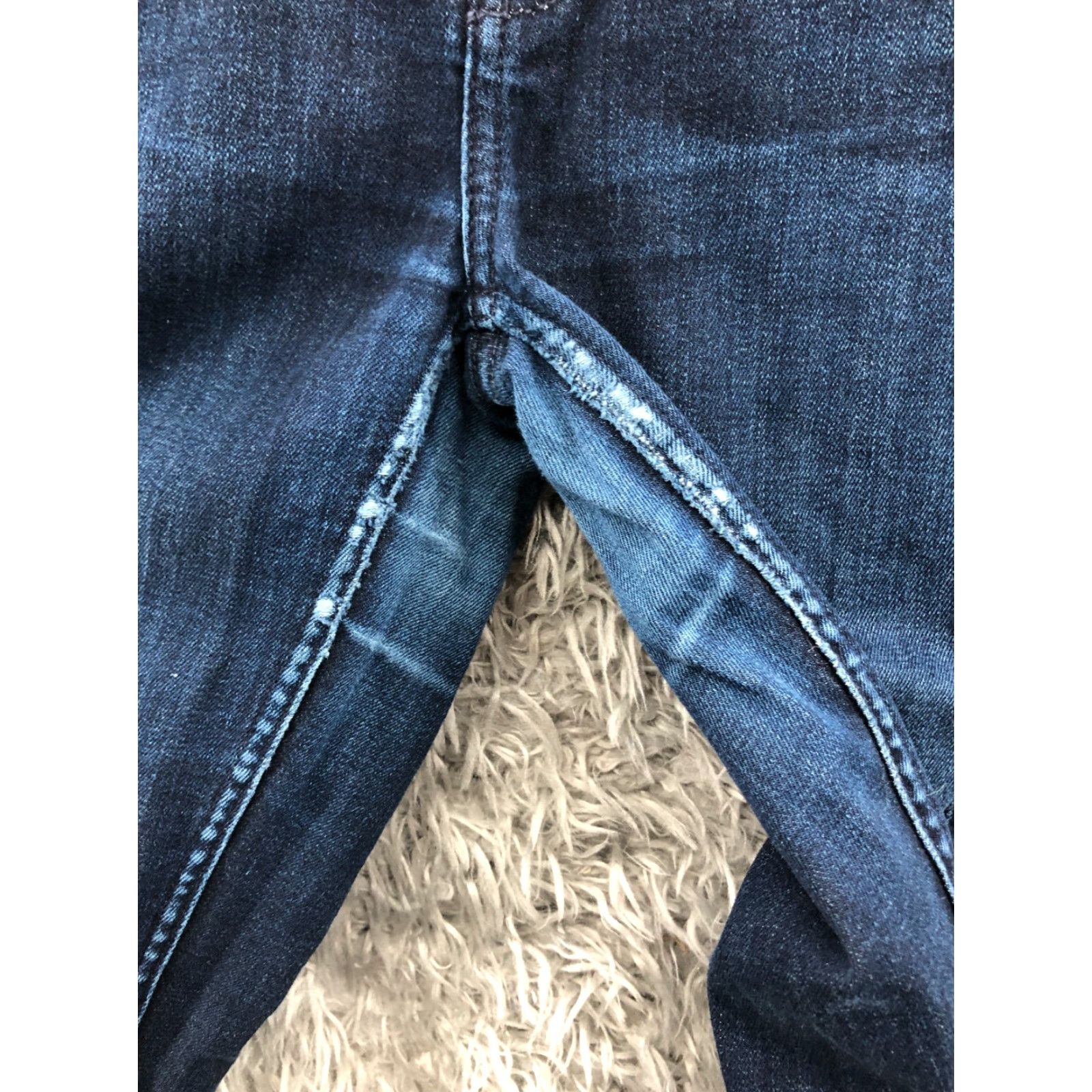 7 For All Mankind VINTAGE 7 For All Mankind Slim Cigarette Jeans 28 Womens Dark Blue Wash Skinny Denim Pants Size 28" / US 6 / IT 42 - 5 Thumbnail