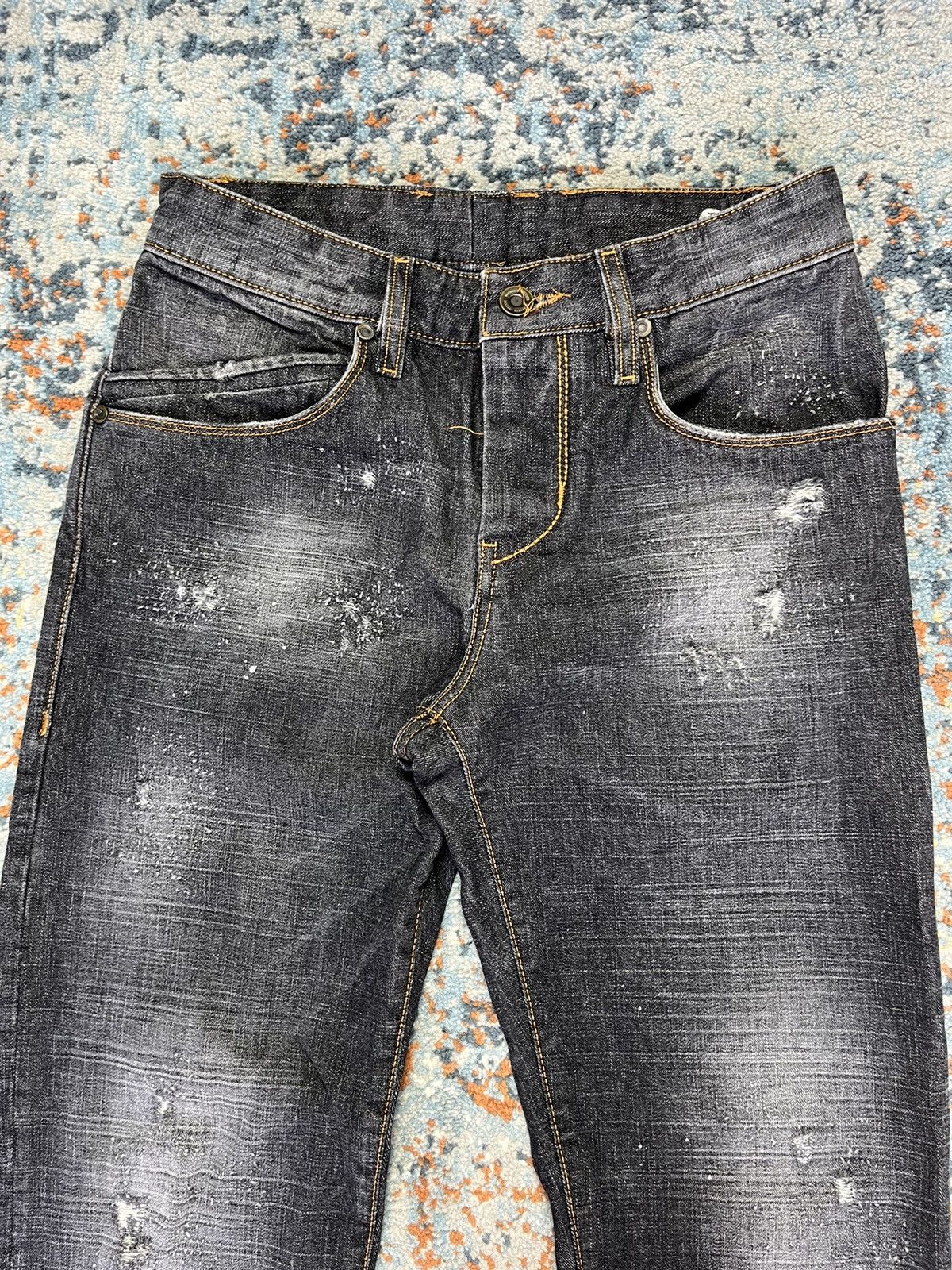 Takeshy Kurosawa × Vintage Vintage y2k Takeshi Kurosawa skinny distressed biker denim Size US 32 / EU 48 - 5 Thumbnail