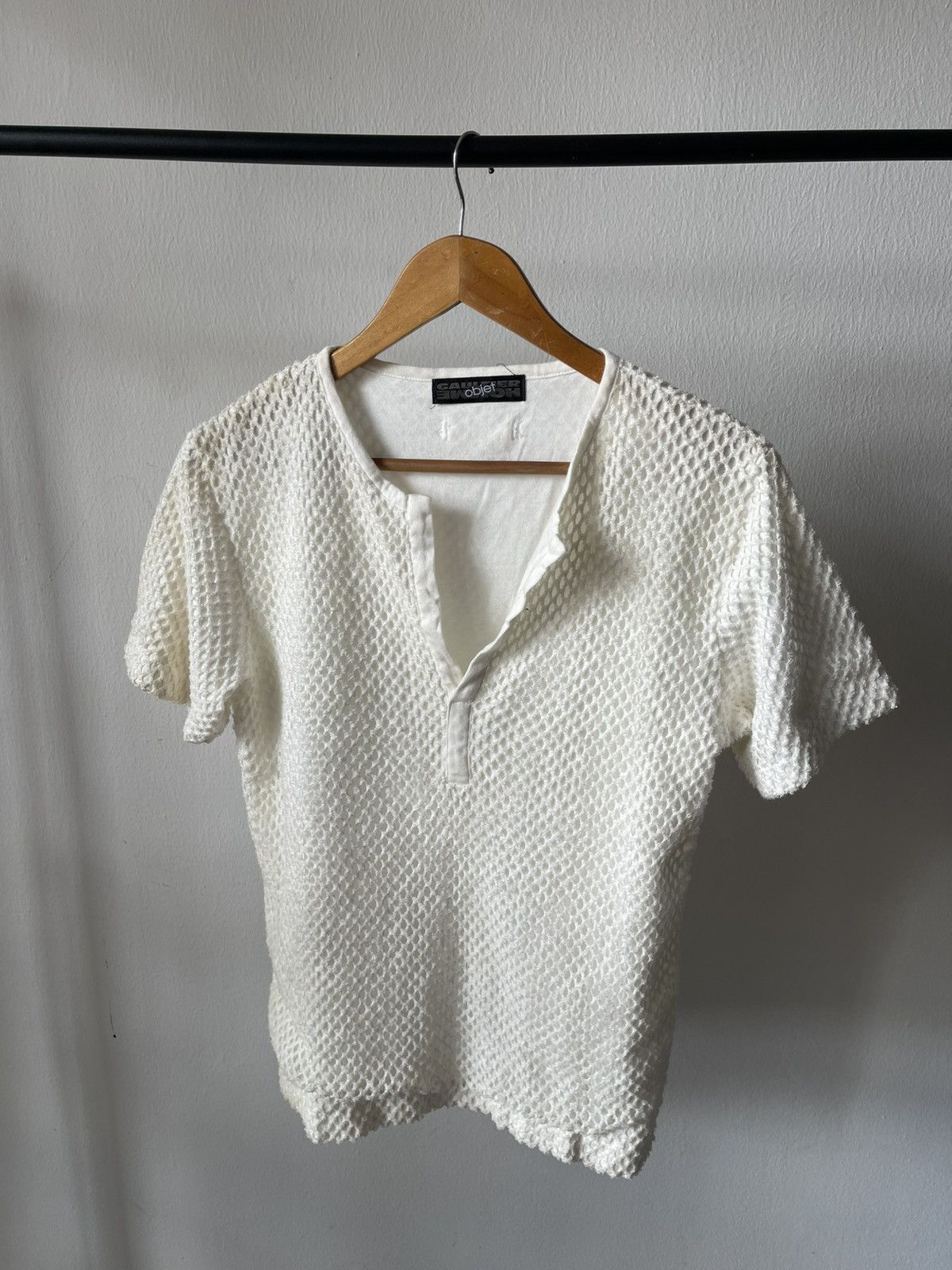 Jean Paul Gaultier 90s Jean Paul Gaultier Mesh Layered V Shirt #99 Size US M / EU 48-50 / 2 - 1 Thumbnail