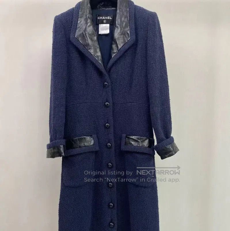 Chanel Chanel Navy Blue Women's Trench Coat . Size XXS / US 00 / IT 34 - 1 Thumbnail