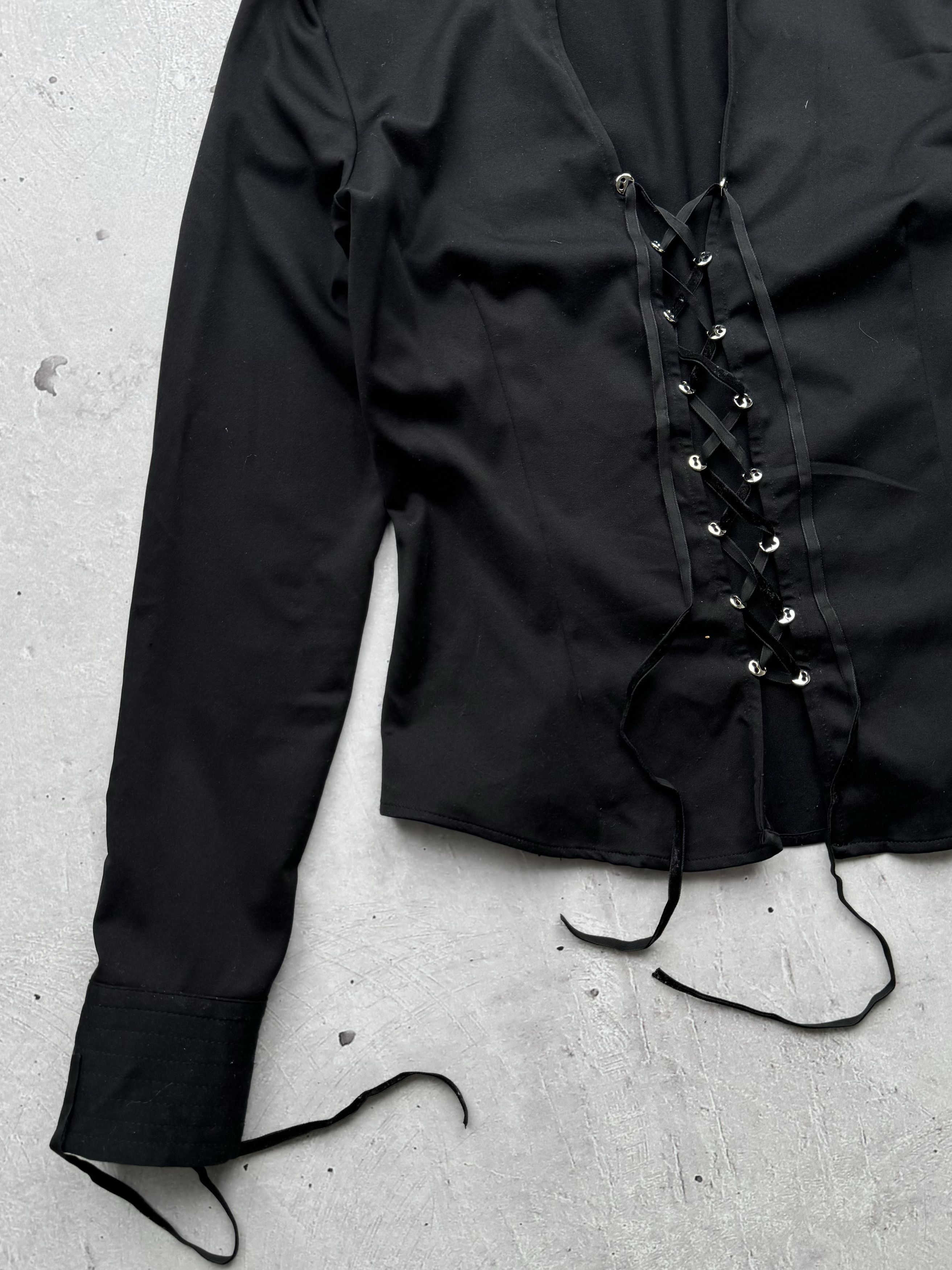 Japanese Brand × Vintage Vintage Bondage Blouse Size S / US 4 / IT 40 - 2 Thumbnail