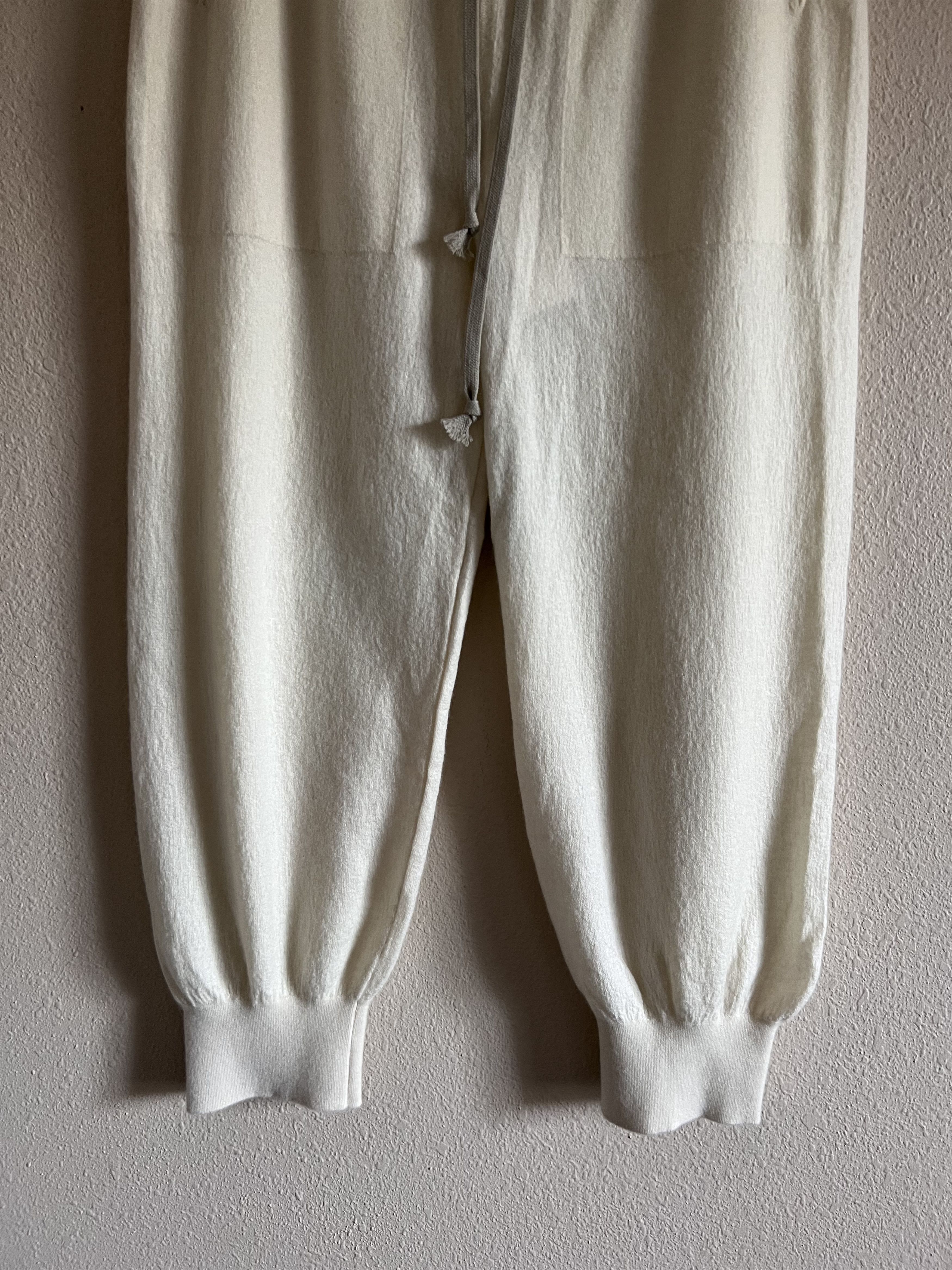 Rick Owens Rick Owens Fogachine Cashmere Sweatpants in Natural Size US 30 / EU 46 - 3 Thumbnail