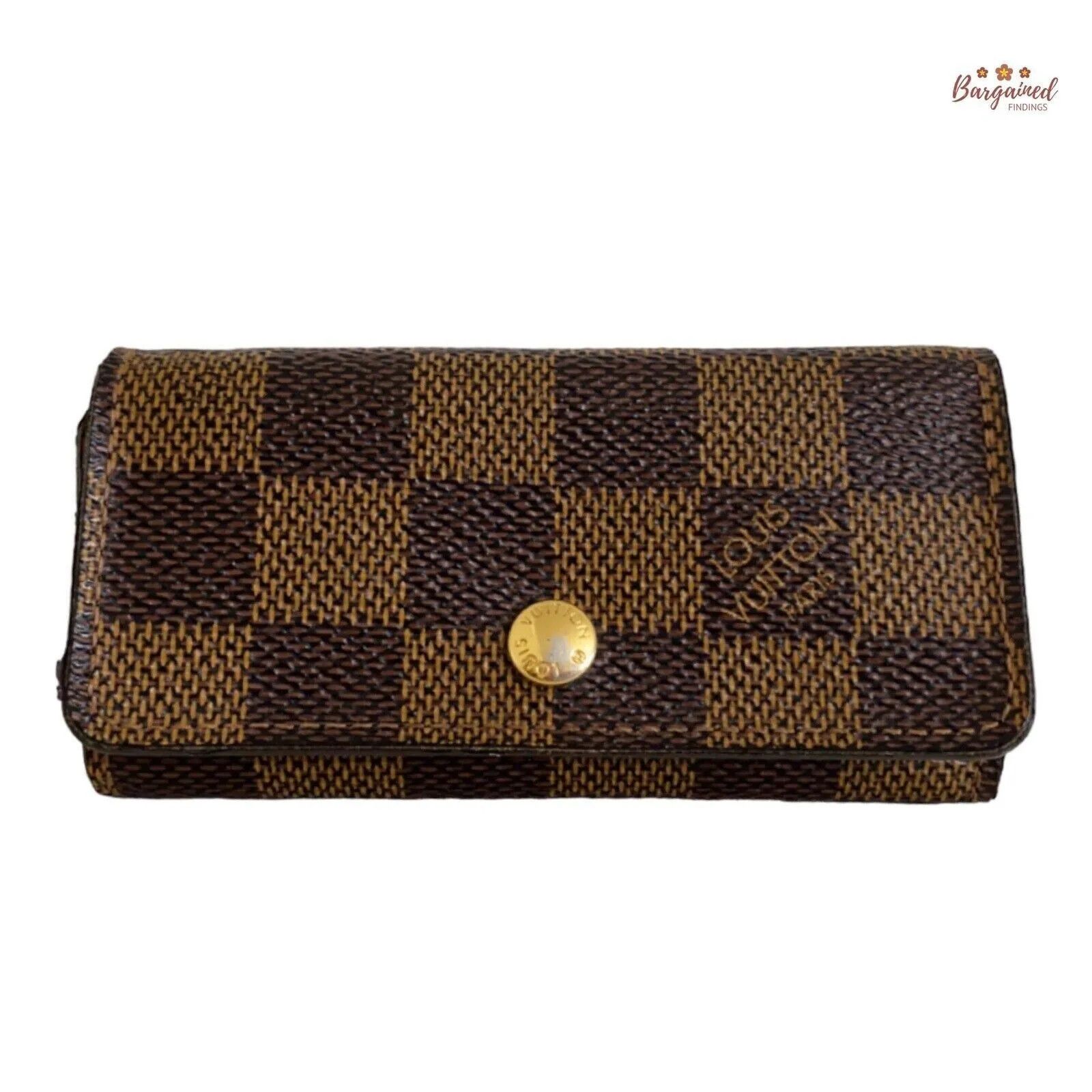 Louis Vuitton Louis Vuitton Damier Ebene Canvas Leather 4 Key Holder Size ONE SIZE - 1 Thumbnail