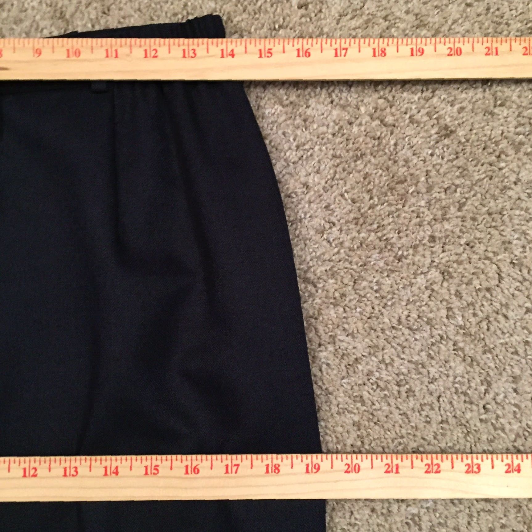 Vintage Soft Works Skirt Maxi Womens Long Blue Herringbone Size 10 Elastic Waist Slit Updated 2024 New Size 32" / US 10 / IT 46 - 3 Thumbnail