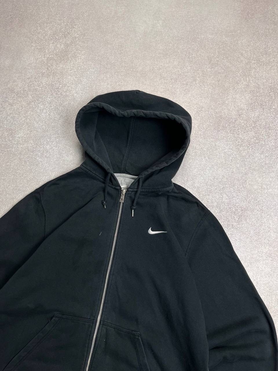 Nike Vintage Nike Swoosh Boxy Zip Hoodie Y2K L Size US L / EU 52-54 / 3 - 2 Thumbnail