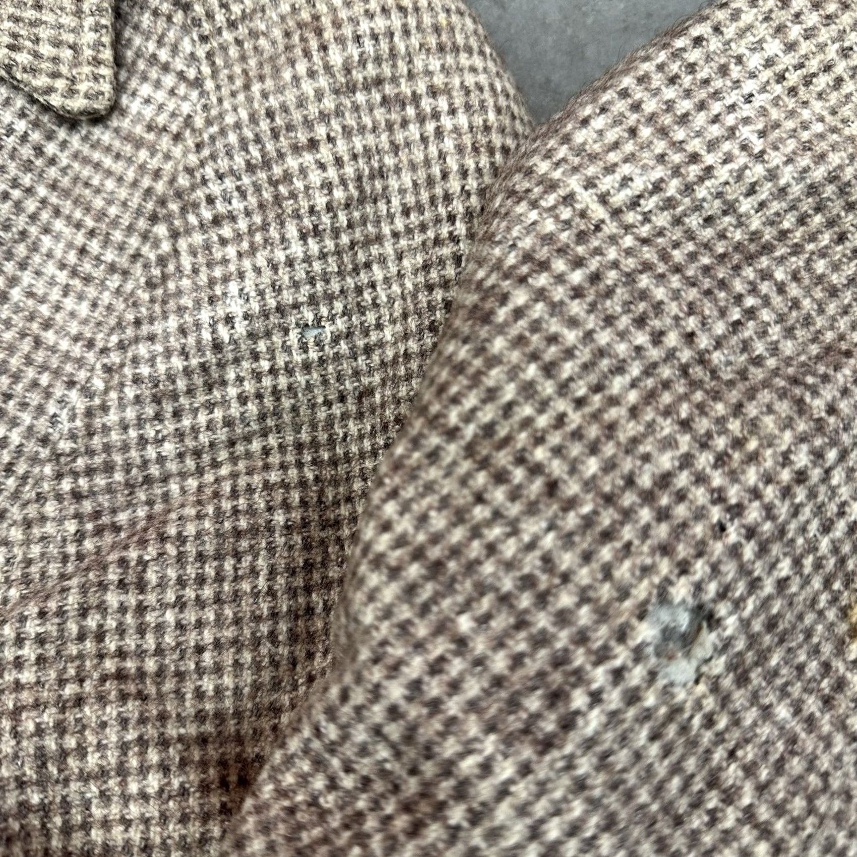 Saks Fifth Avenue VINTAGE Saks Fifth Avenue Houndstooth Wool Bomber Jacket Men’s 36 Size US XXS / EU 40 - 3 Thumbnail