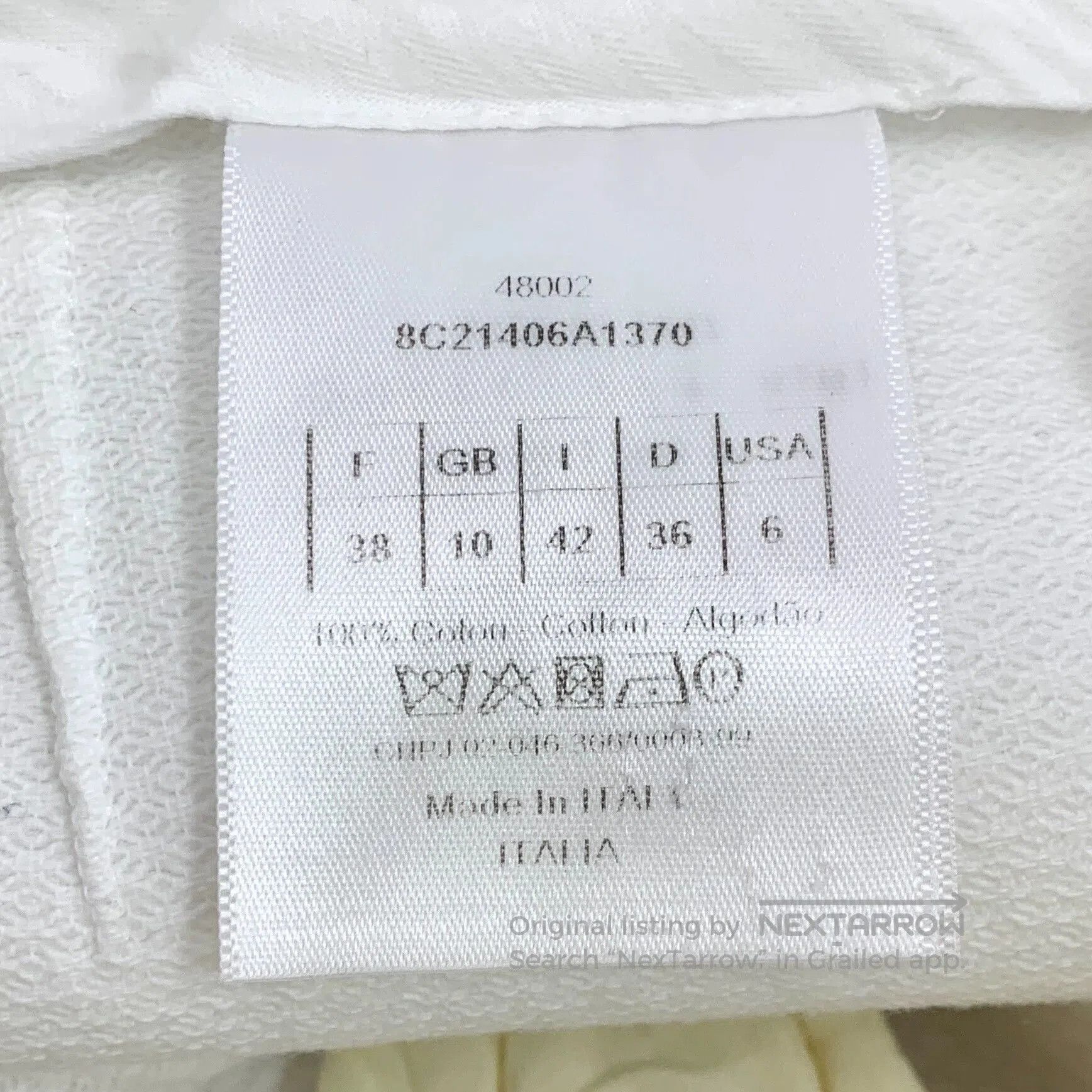 Dior dior white cotton wide-leg jeans. Size US 38 / EU 54 - 6 Thumbnail