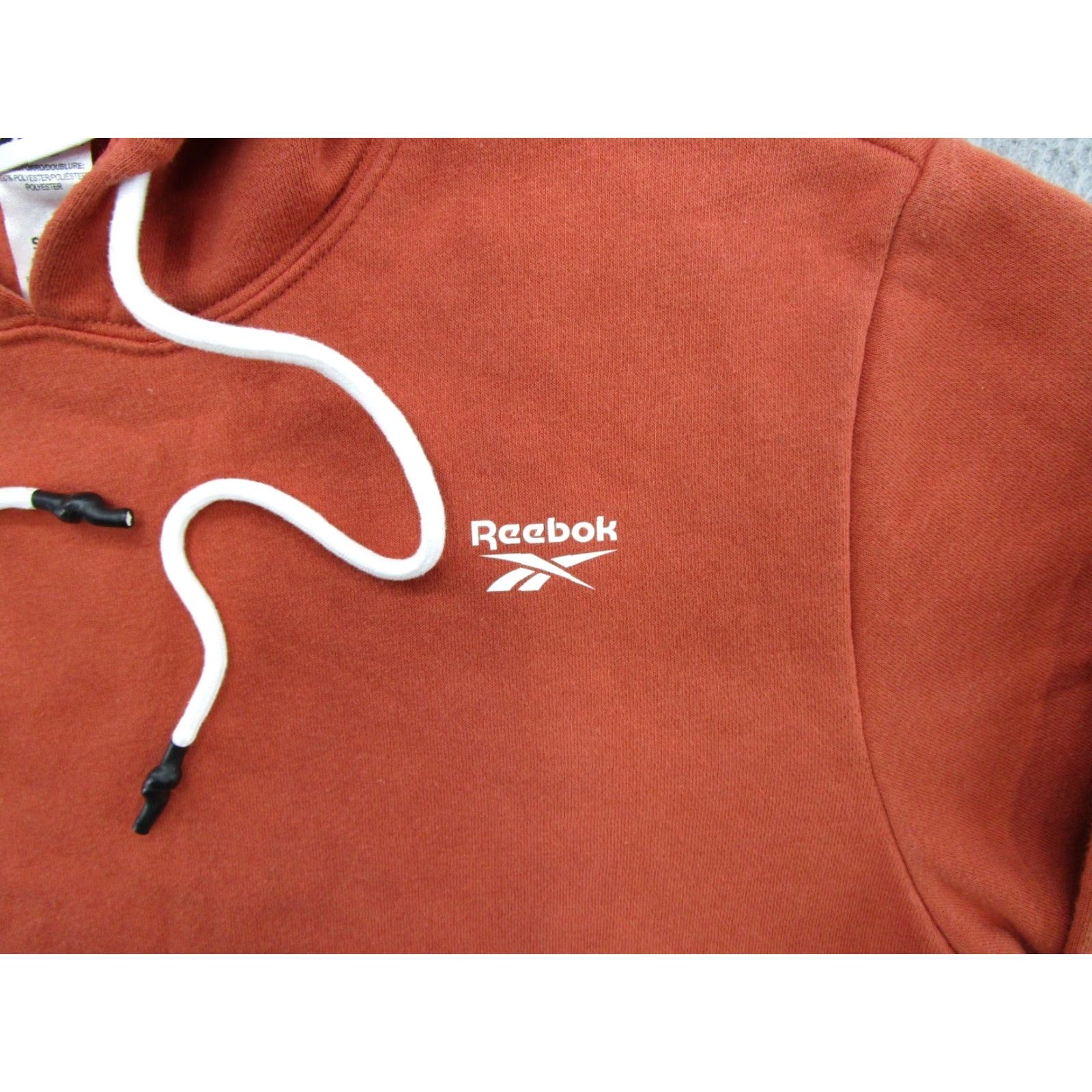 Reebok Reebok Pullover Hoodie Men Size S Orange Kangaroo Pocket Stretch Sweatshirt Size US S / EU 44-46 / 1 - 2 Thumbnail