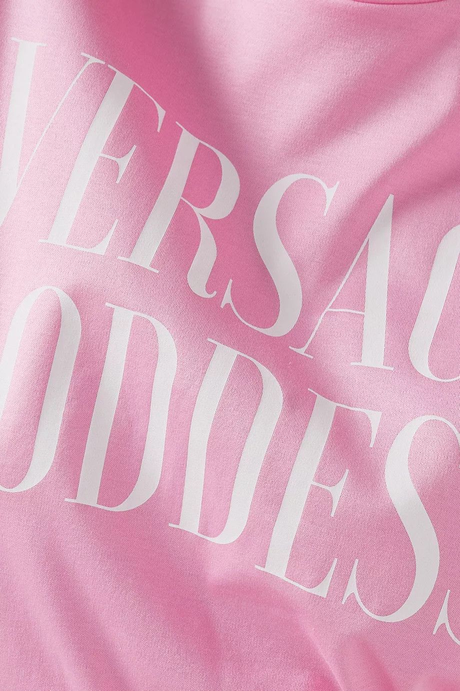 Versace o1y0226 Logo Crewneck T-Shirt in Pink Size S / US 4 / IT 40 - 4 Thumbnail