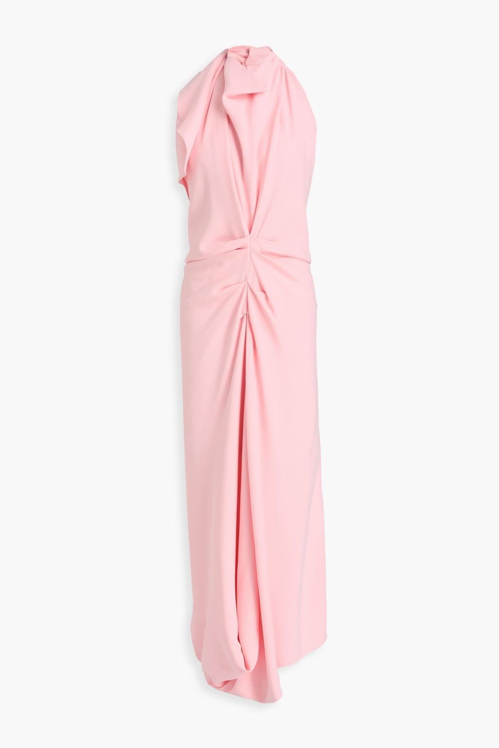 Victoria Beckham Fall 2024 Pink Asymmetric Draped Maxi Dress