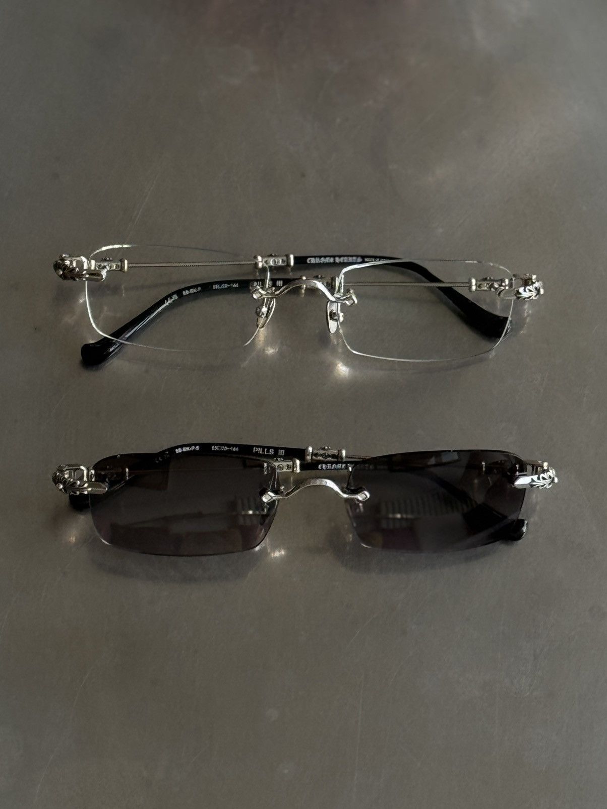 Chrome Hearts EXTREMELY RARE Chrome Hearts PILLS III Silver — Set of 2 Size ONE SIZE - 1 Thumbnail