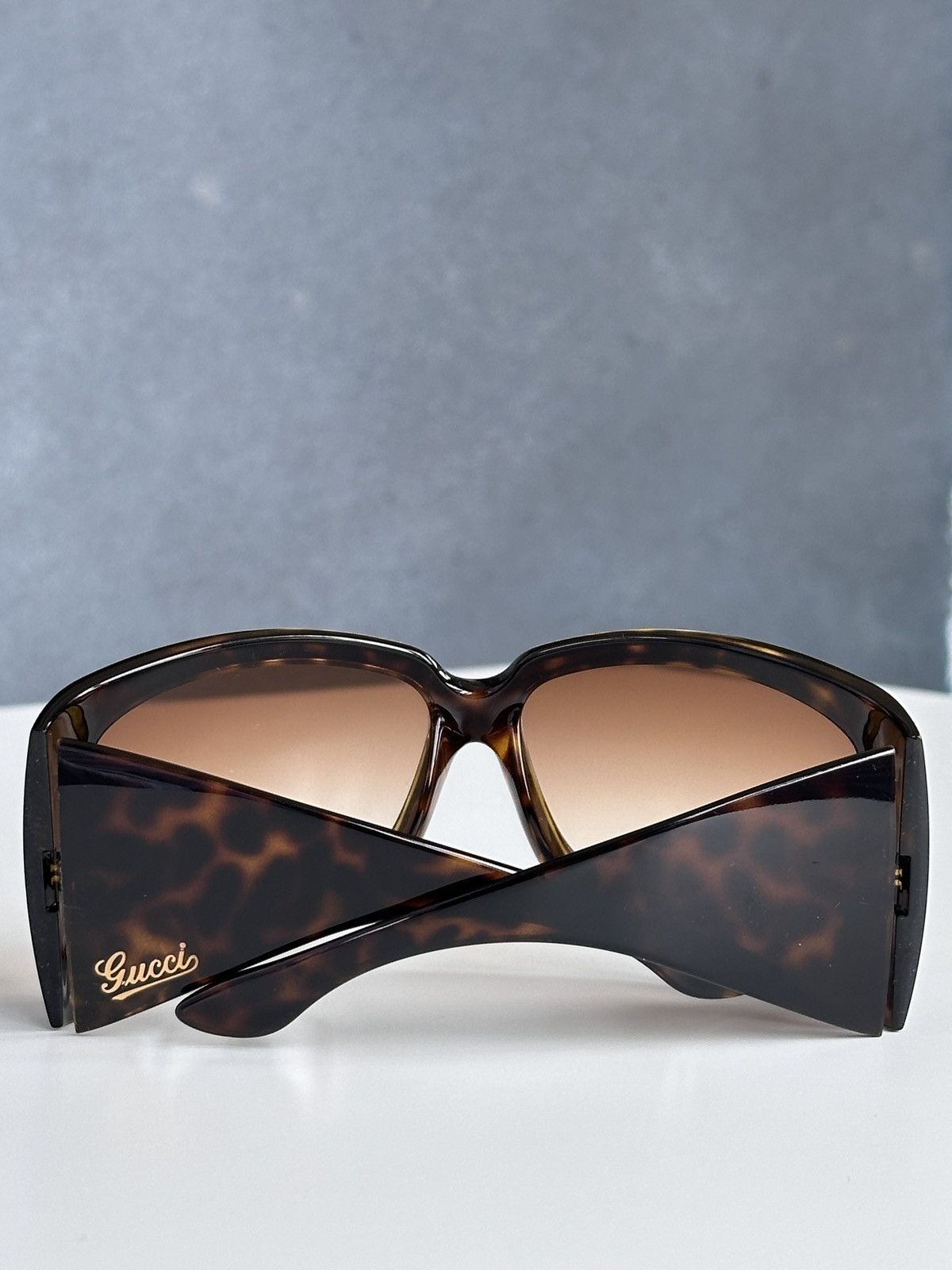 Gucci GUCCI Shield Mask Oversized Sunglasses Leopard GG 2961/S Y2K Size ONE SIZE - 4 Thumbnail