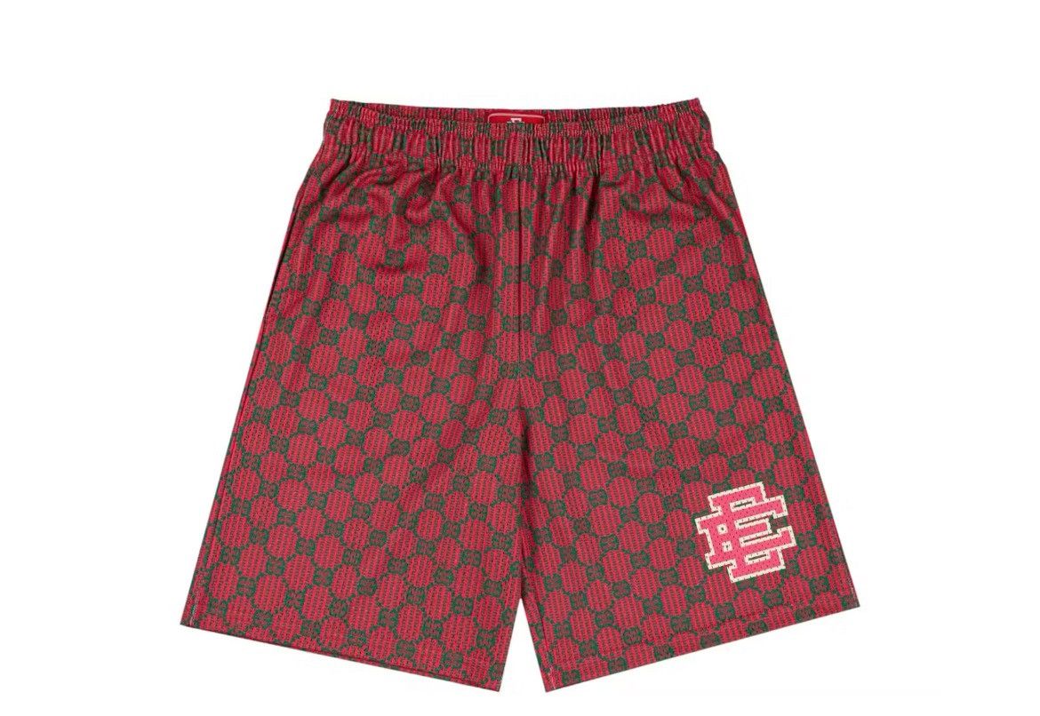 Eric Emanuel Eric Emanuel EE red Gucci print baggy shorts medium Size US 30 / EU 46 - 1 Thumbnail