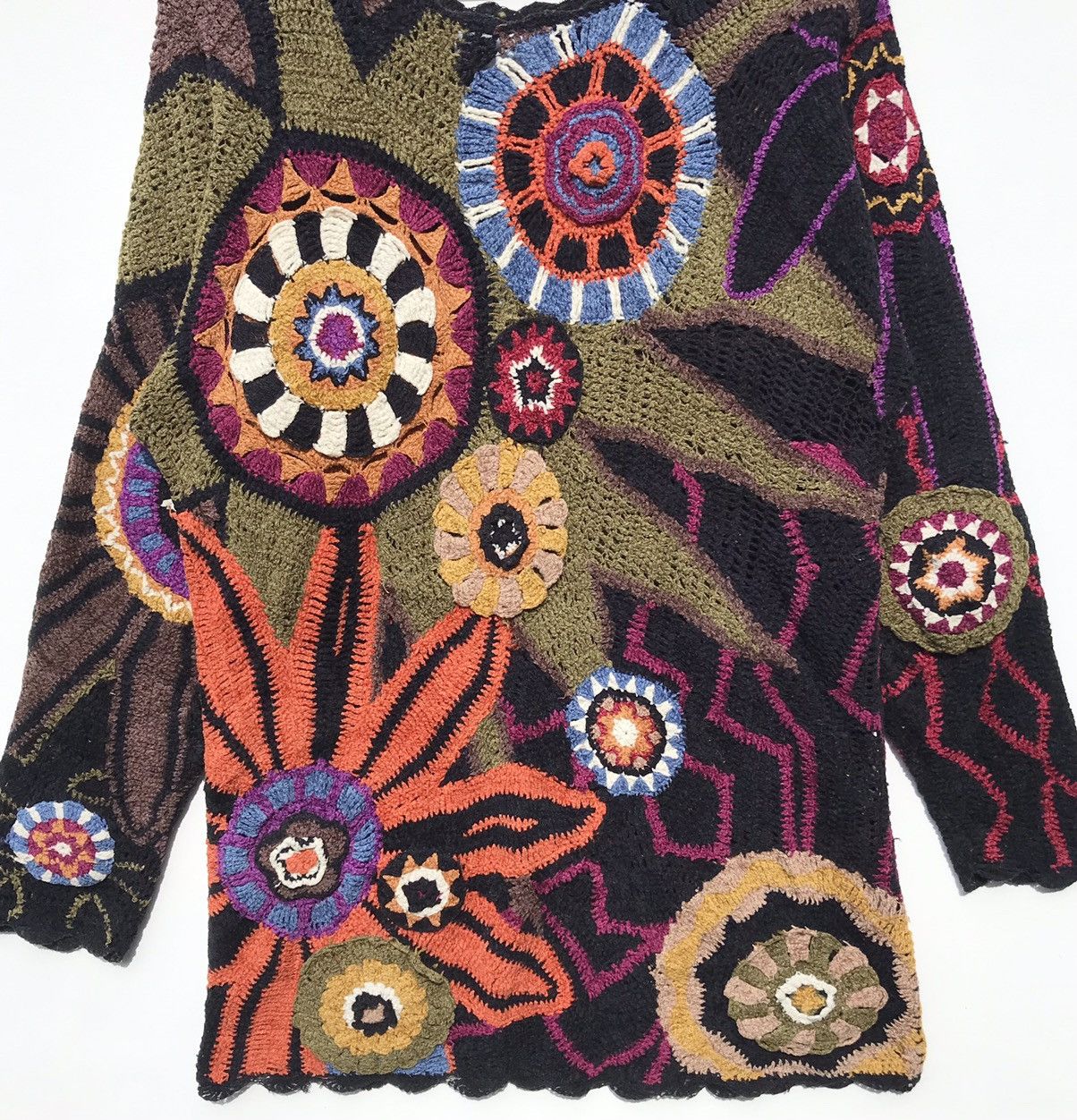 Issey Miyake Tsumori Chisato Crochet Tunic Top Issey Miyake Designer Size M / US 6-8 / IT 42-44 - 5 Thumbnail