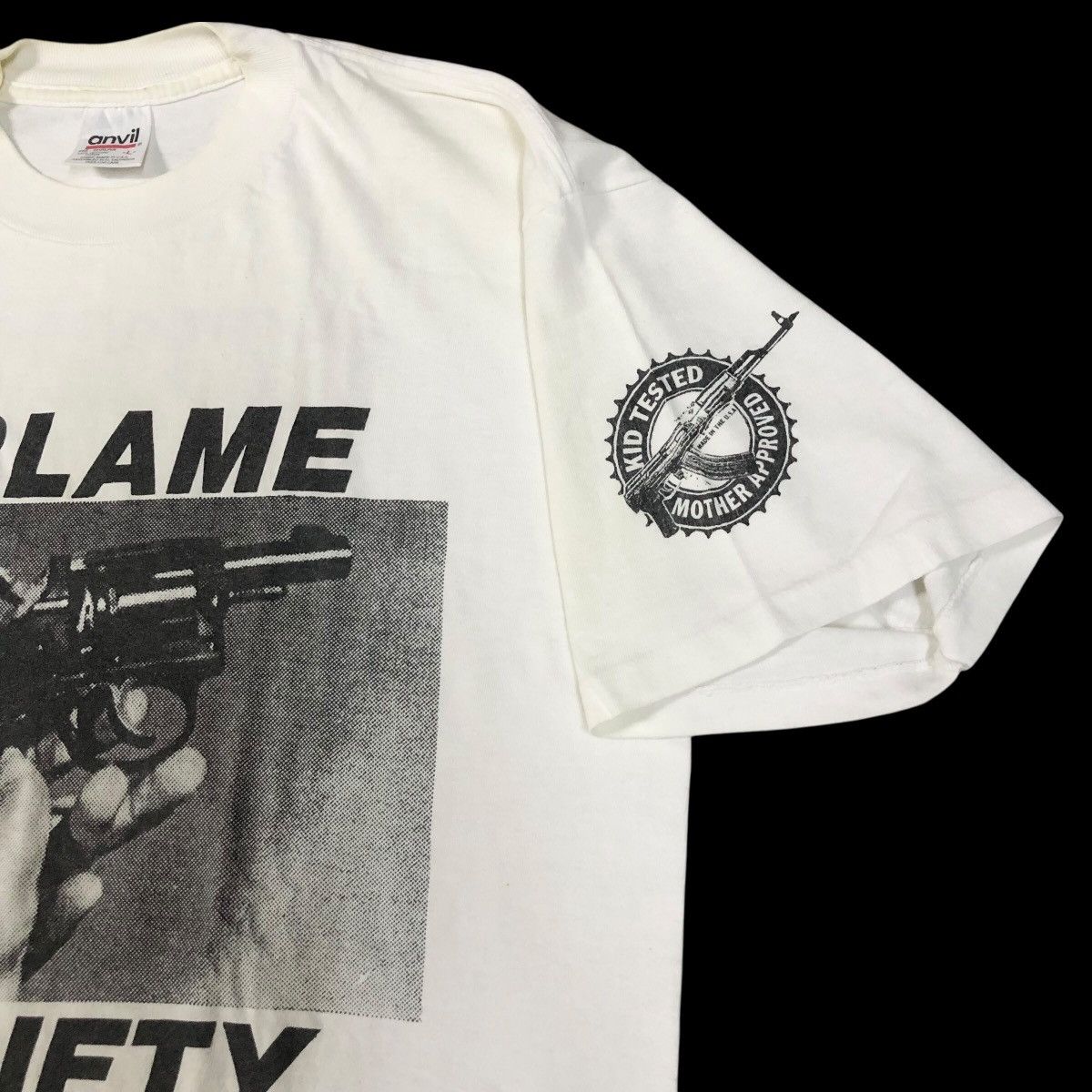 Vintage Vintage 90s Don Rock I Blame Society Terror Worldwide Shirt Size US L / EU 52-54 / 3 - 5 Thumbnail