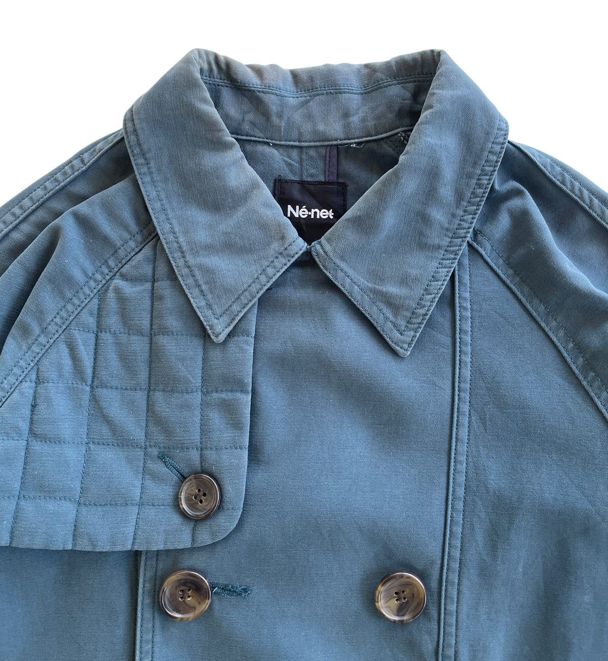 Issey Miyake Issey Miyake Ne-net Double Breast Trench Coat Size US M / EU 48-50 / 2 - 7 Thumbnail
