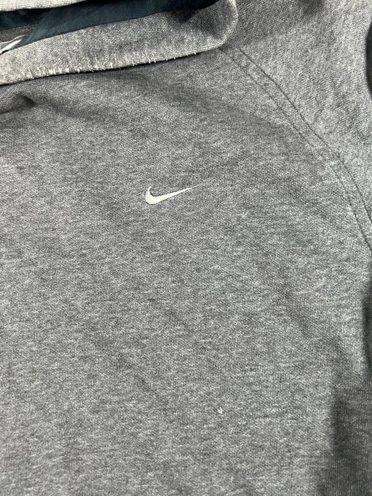 Nike Vintage Nike Grey Hooded Sweatshirt with Front Pocket Size US XL / EU 56 / 4 - 2 Thumbnail