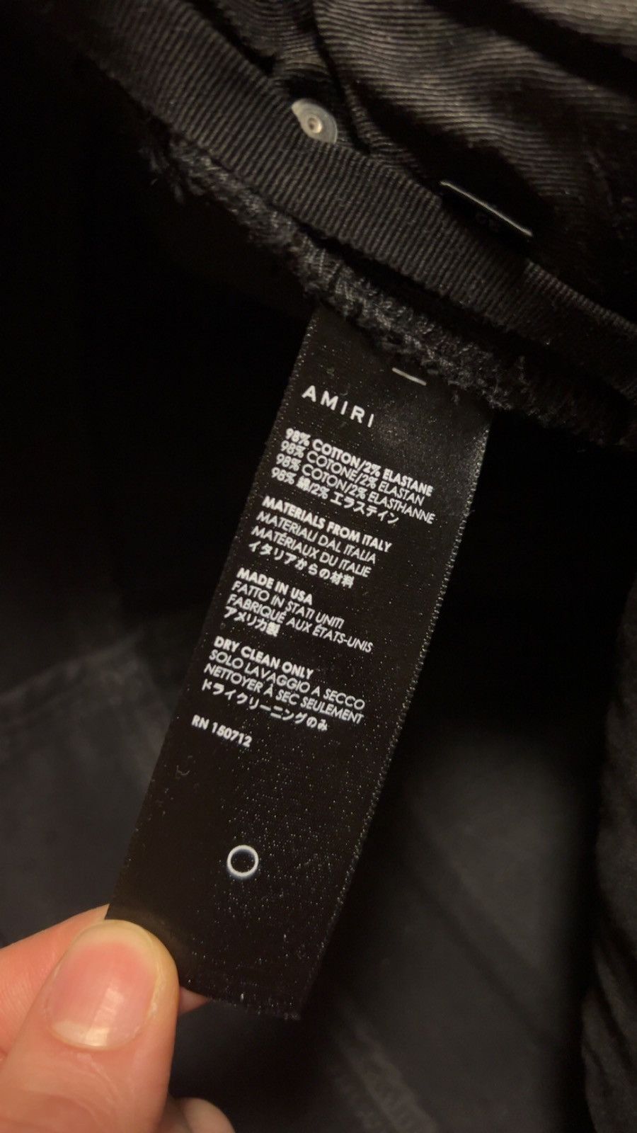 Amiri Black Waxed Thrasher Denim Size US 32 / EU 48 - 5 Thumbnail